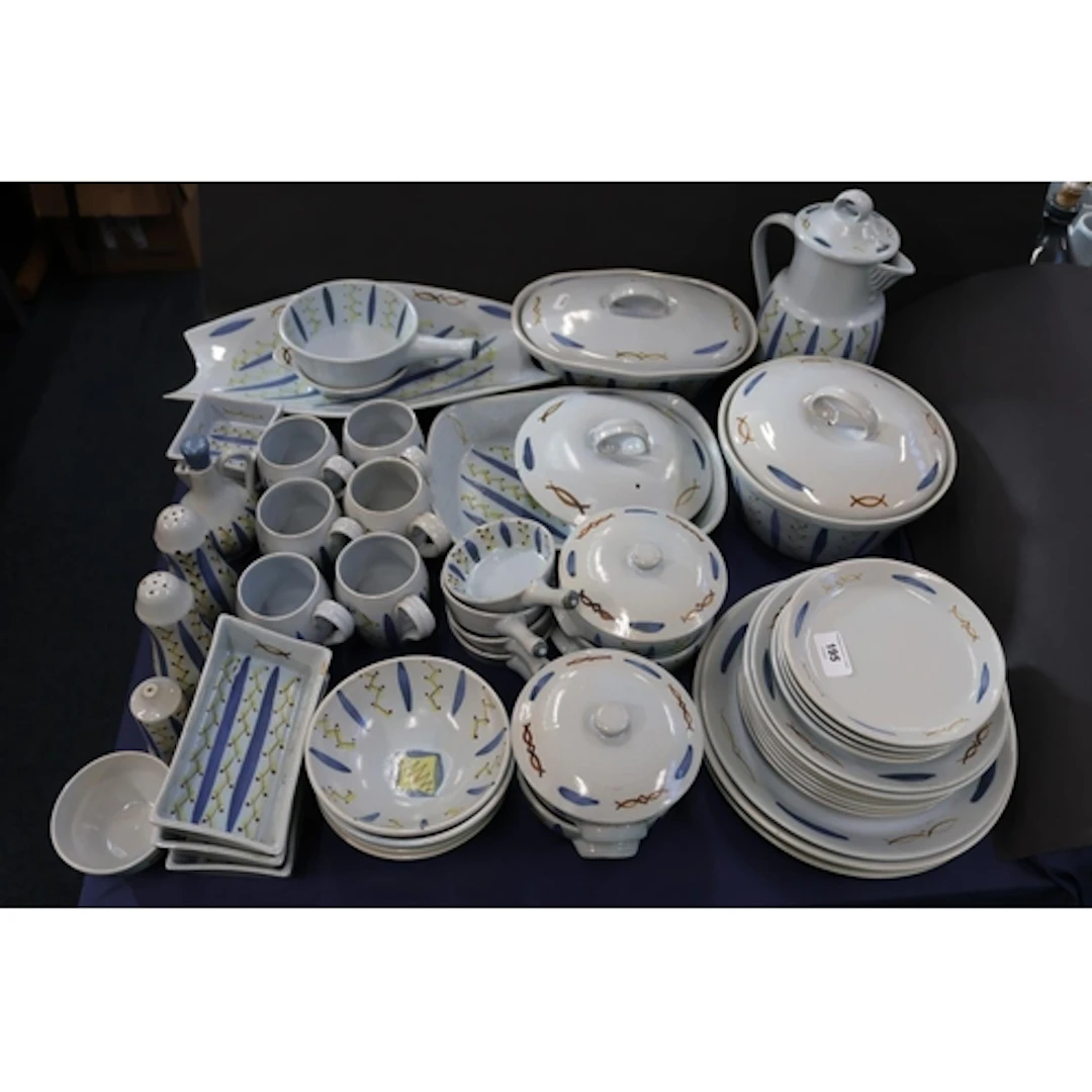 Buchan Pottery Hebrides comprising bowls, mugs, pepper pots,...