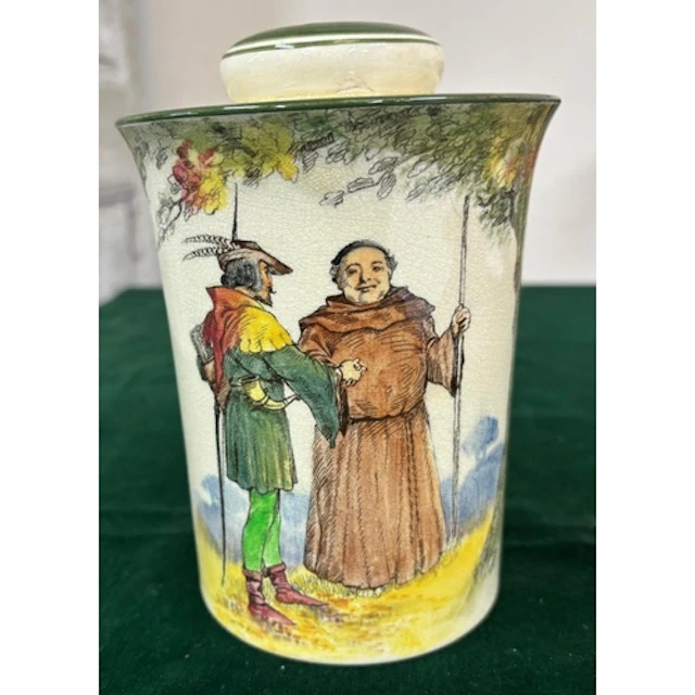 A Royal Doulton "Under The Greenwood" lidded jar