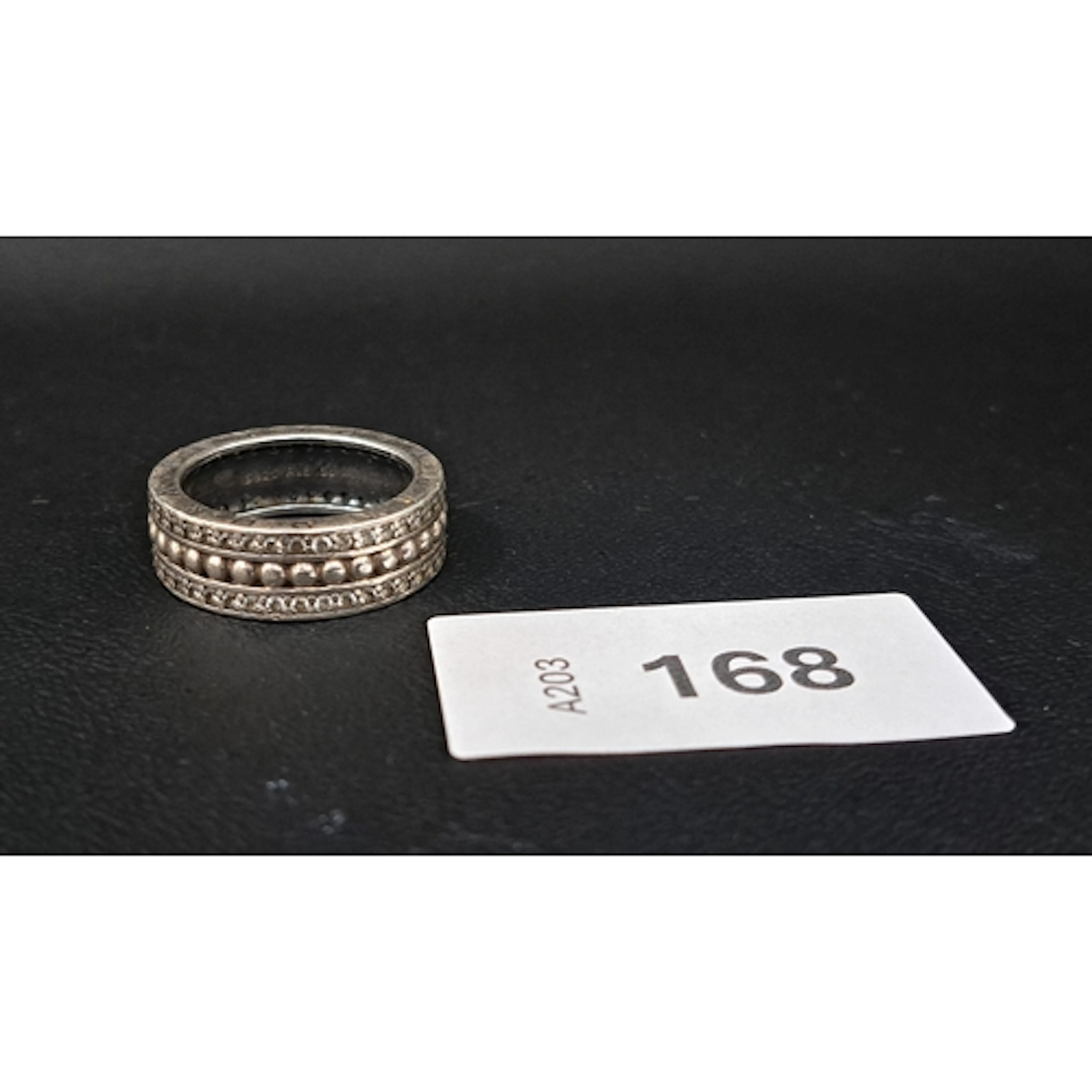 PANDORA 'PANDORA FOREVER' SILVER RING with pave set CZ and P...