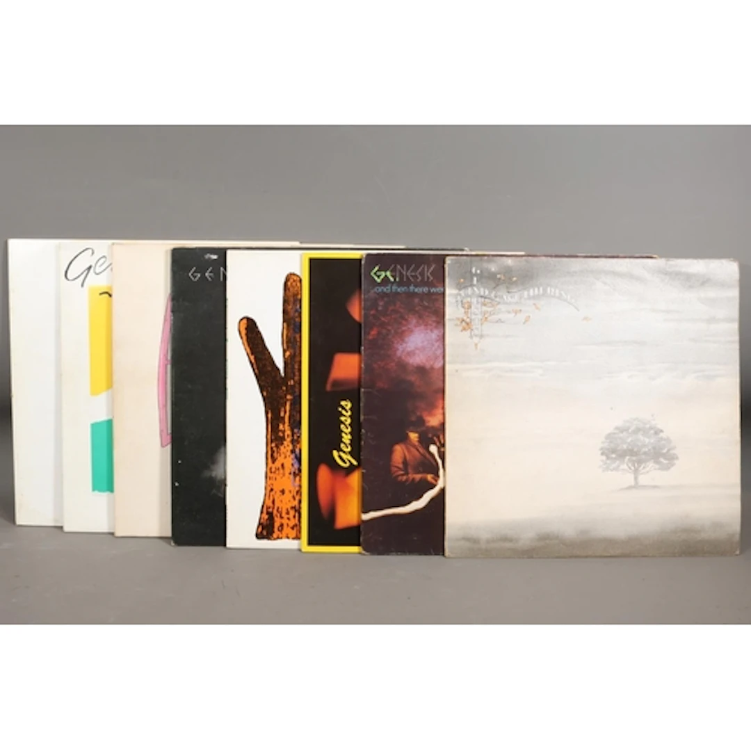 Genesis vinyl records to include Wind and Wuhering, And then...