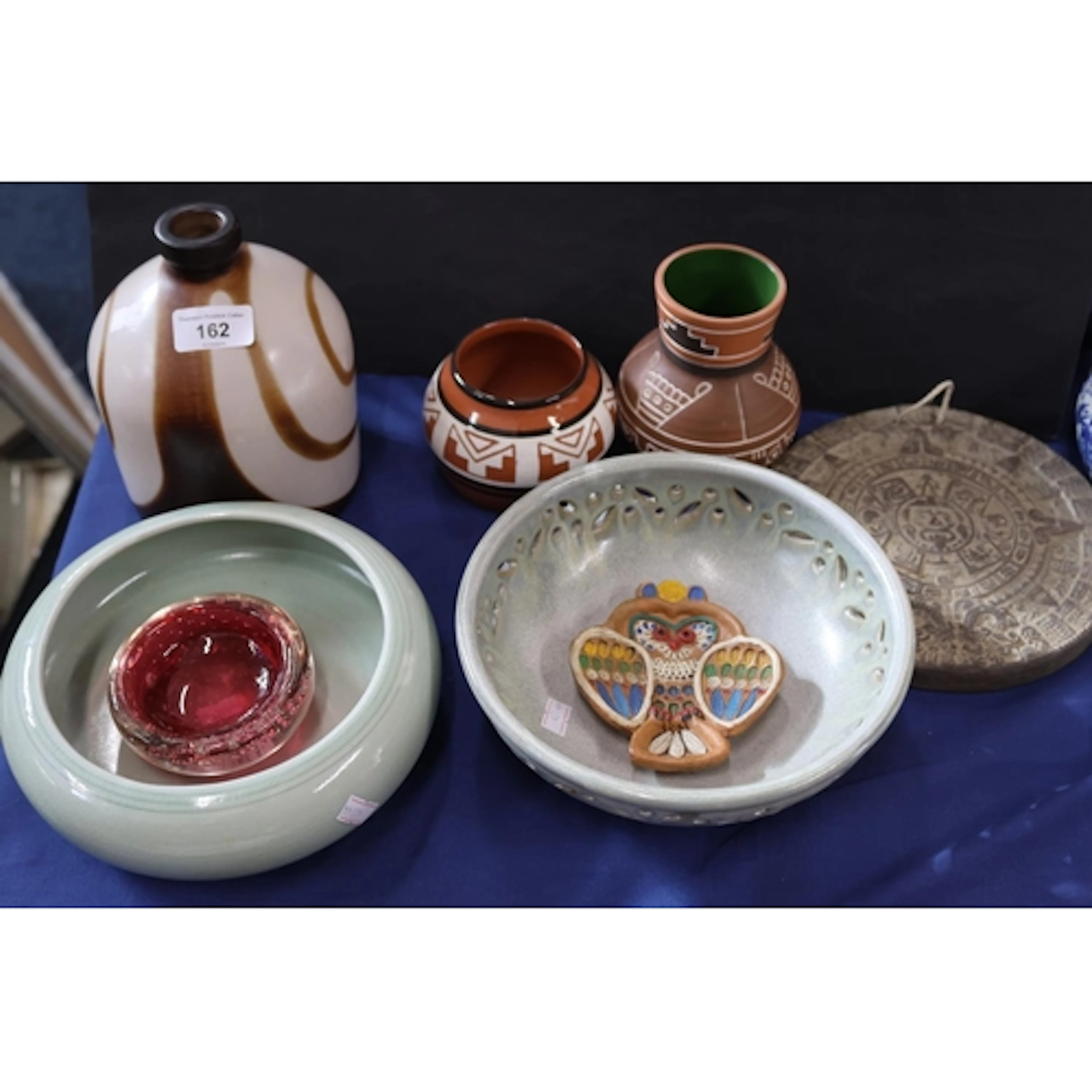 Ceramic and glass ware.