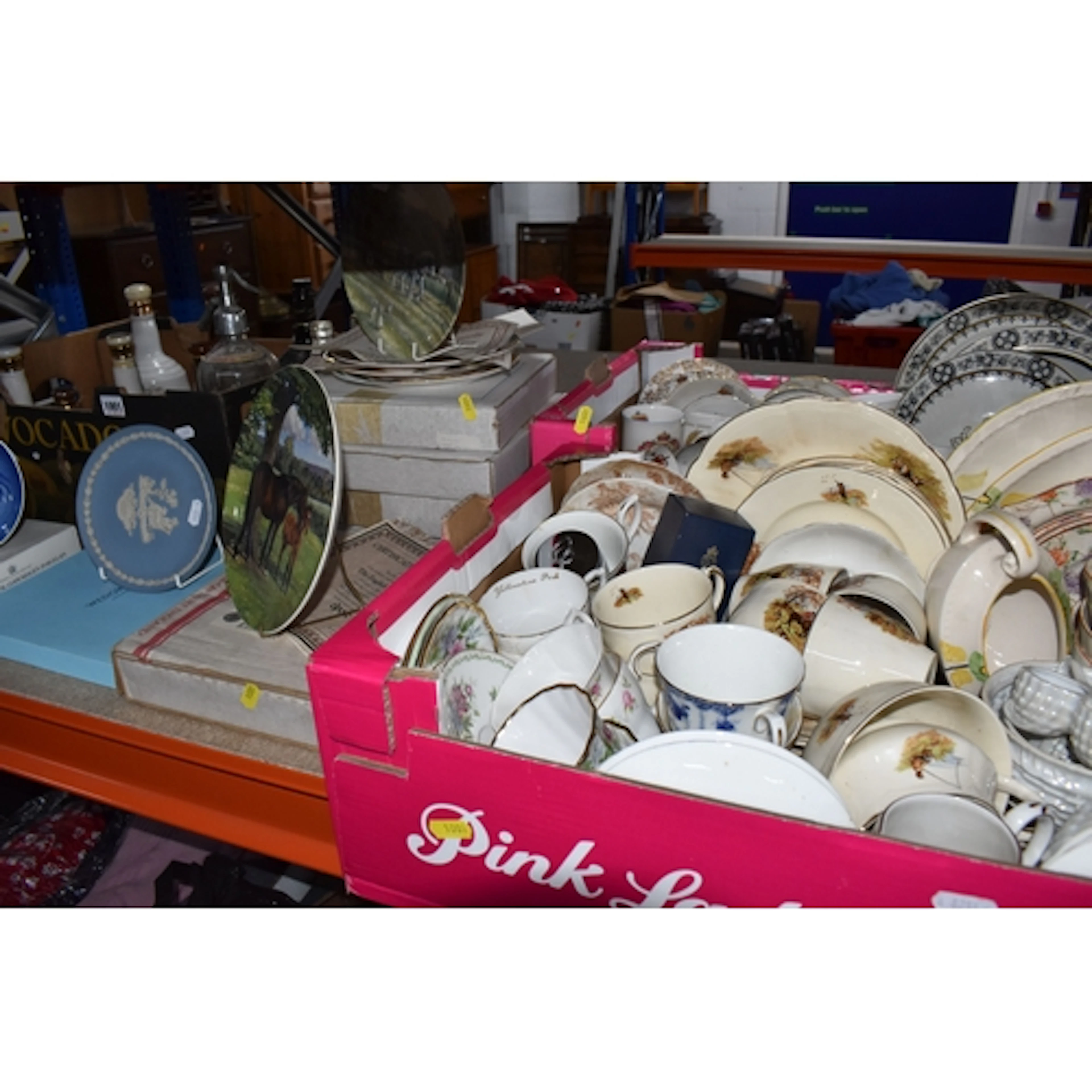 THREE BOXES AND LOOSE CERAMICS, to include novelty Bells Whi...