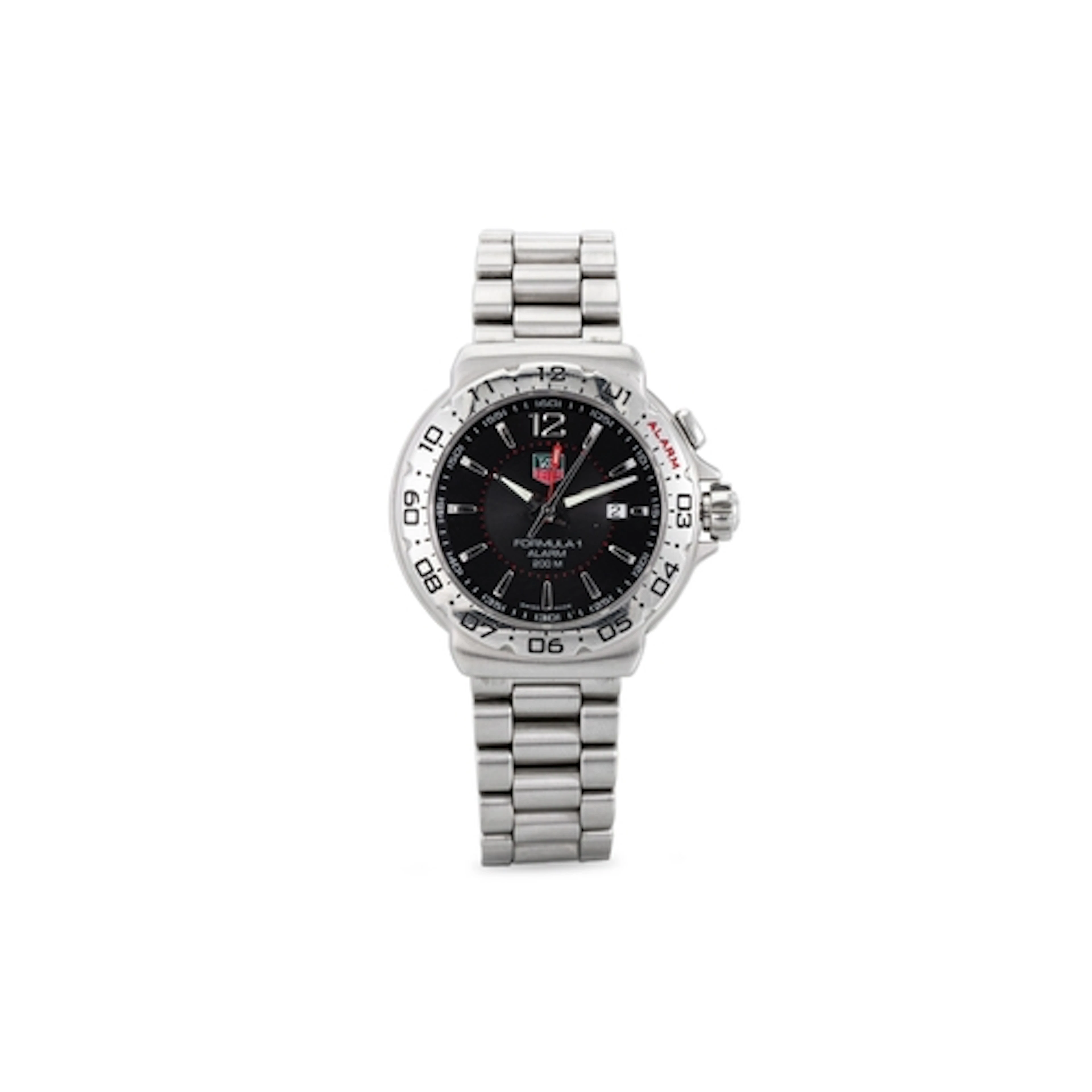 A TAG HEUER FORMULA 1 WRIST WATCH, stainless steel strap, da...