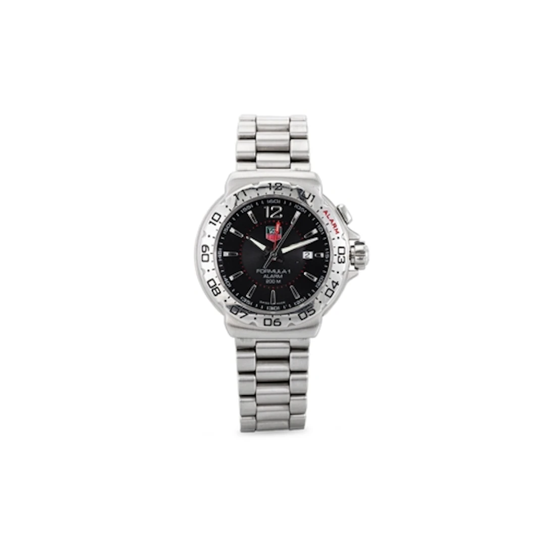 A TAG HEUER FORMULA 1 WRIST WATCH, stainless steel strap, da...