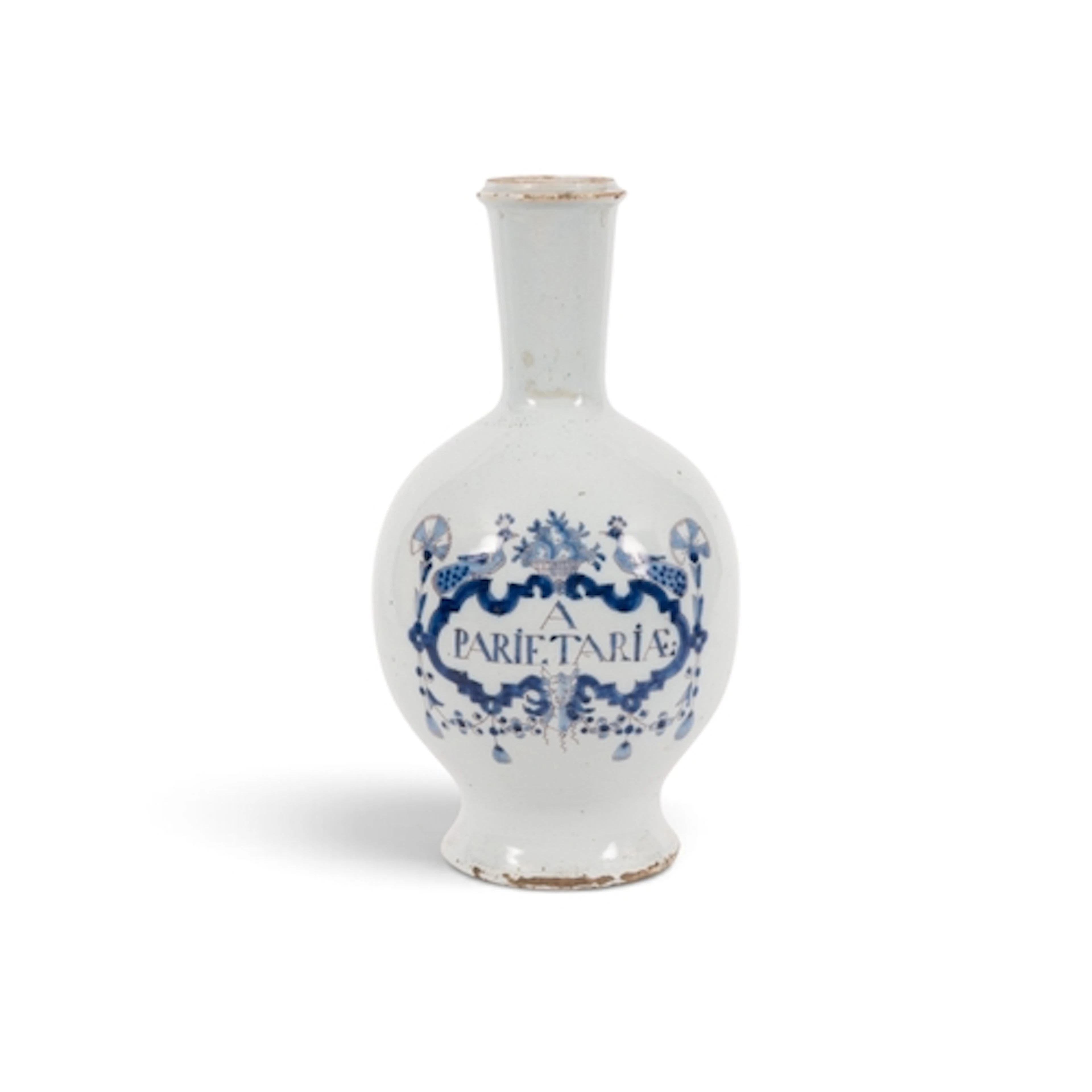 A large Delft or faïence apothecary bottle, 18th century, th...