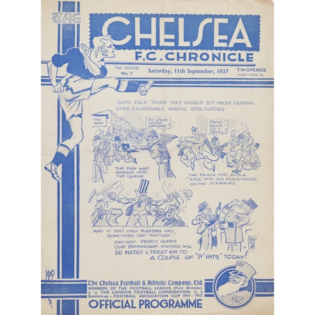 Chelsea F.C. Chronicle official football programme - Some Fo...