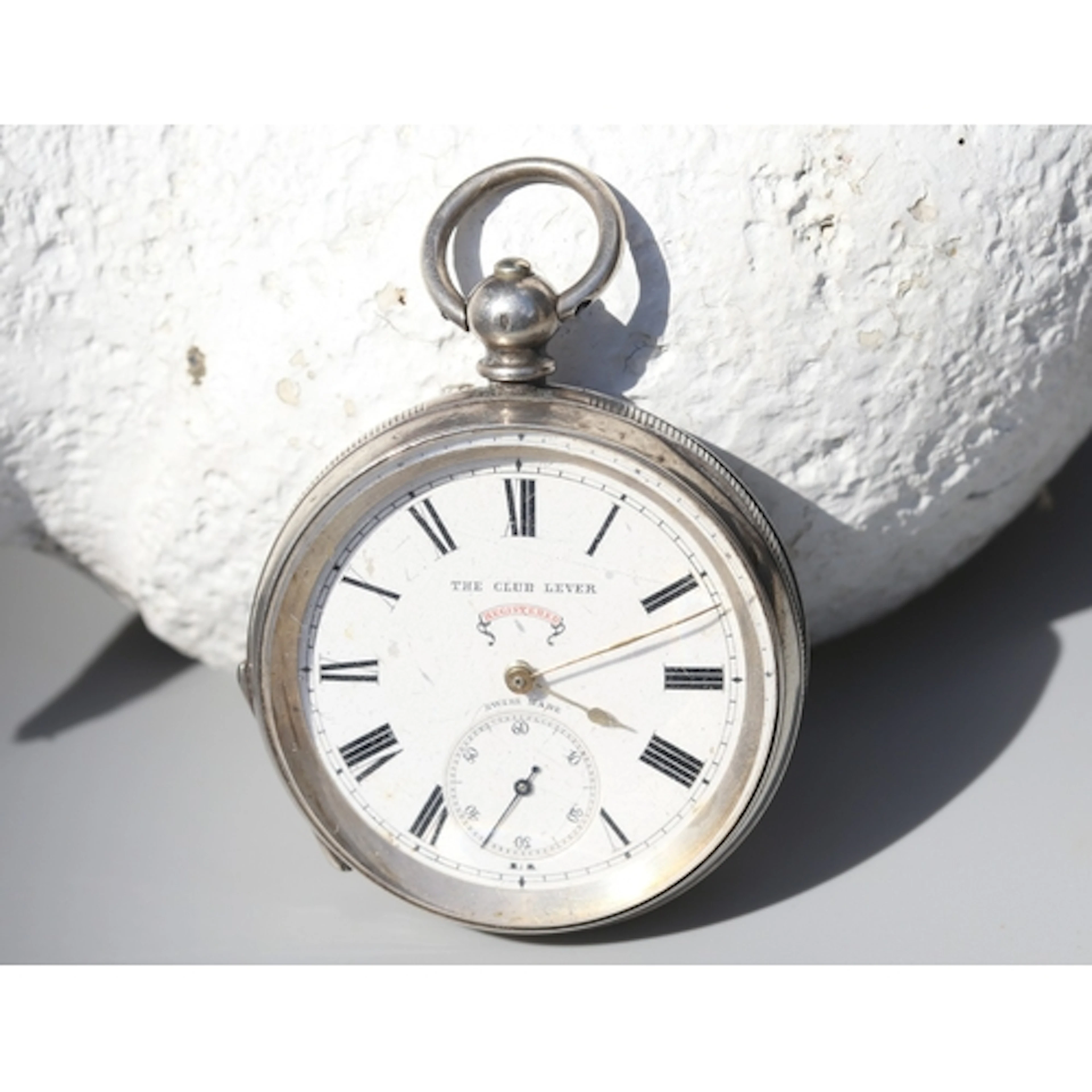 Atgentium Silver Cased Swiss Made 'The Club Lever / Register...