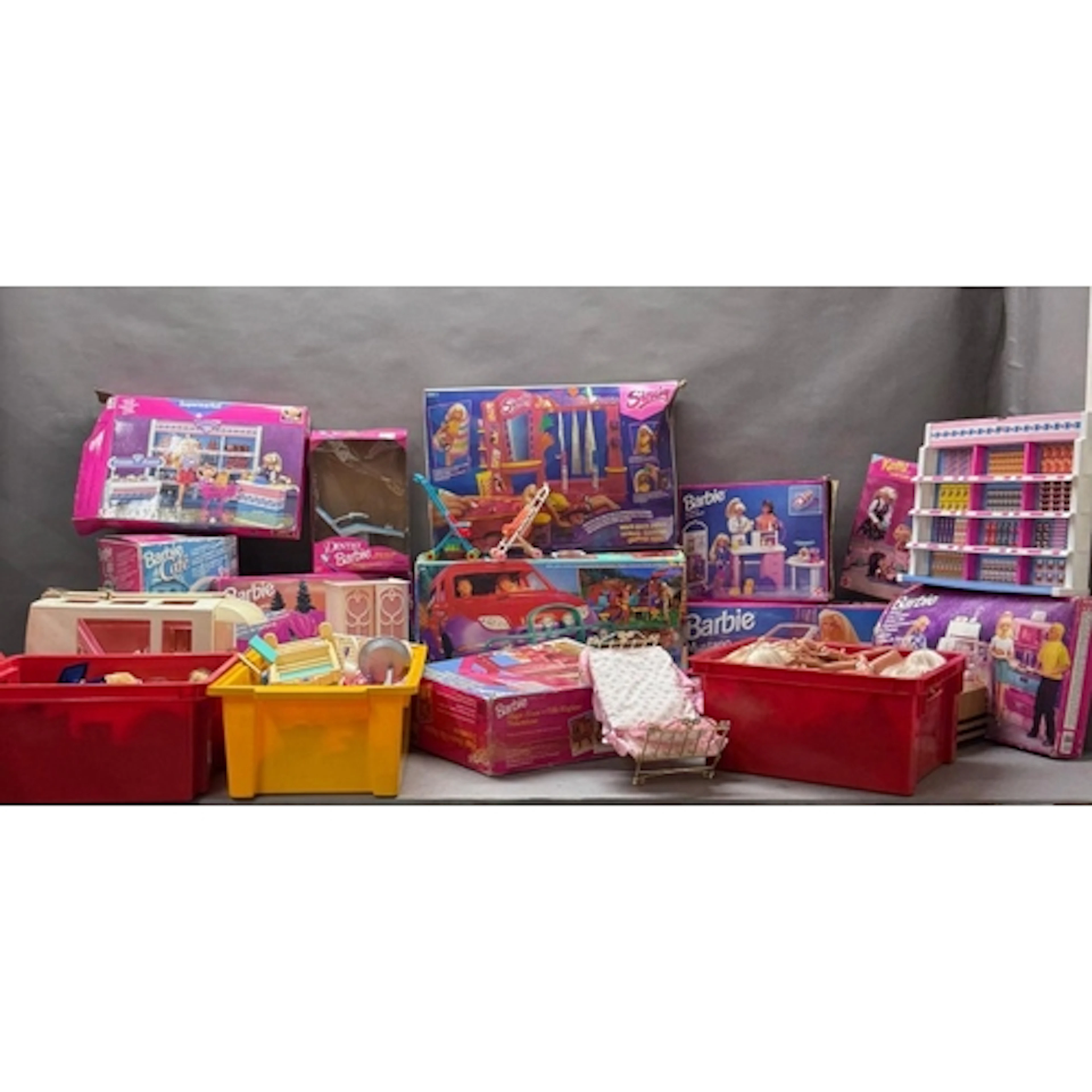 A very large volume of Vintage Barbie and Sindy Dolls along ...