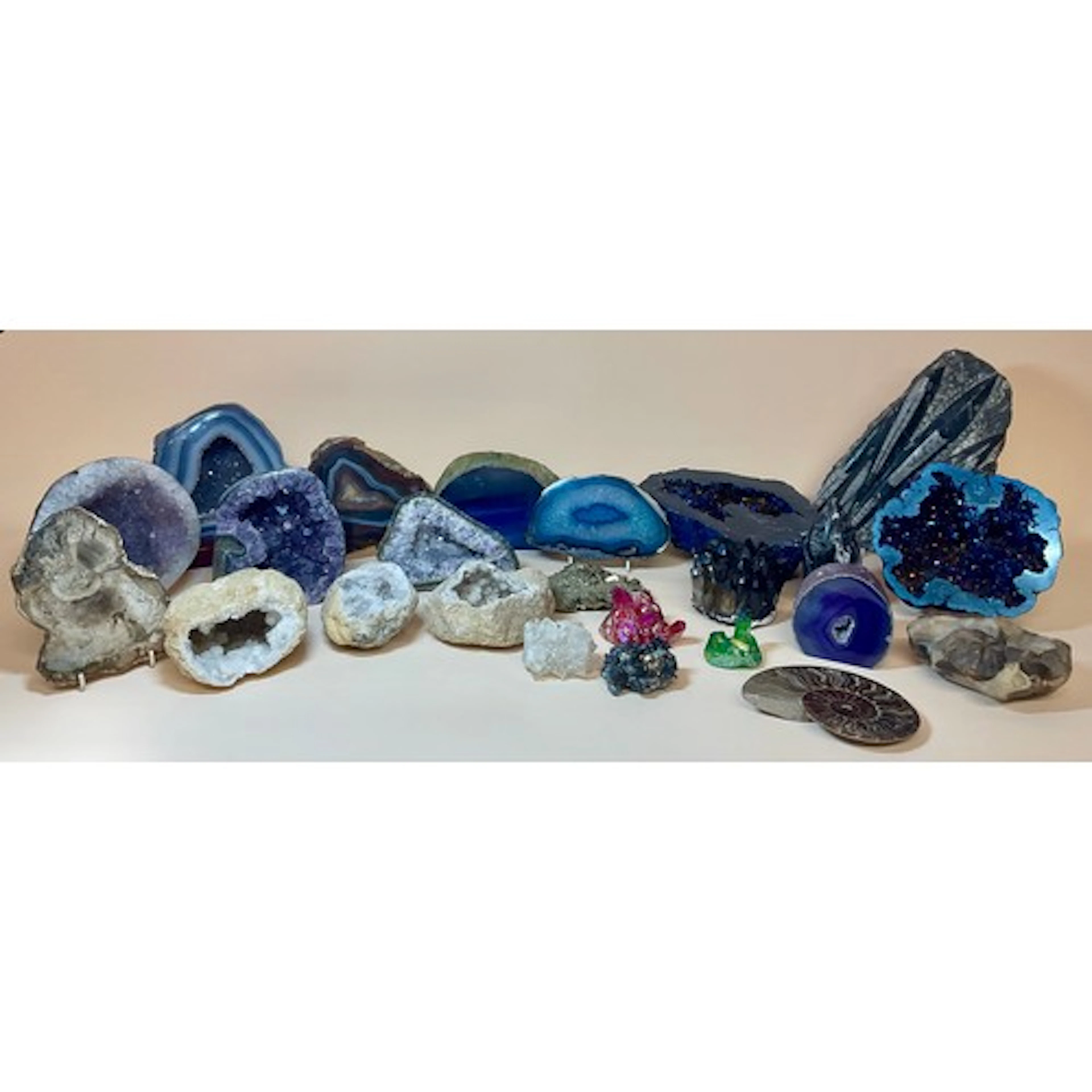 Geology, Rocks & Minerals - a good collection of polished ag...