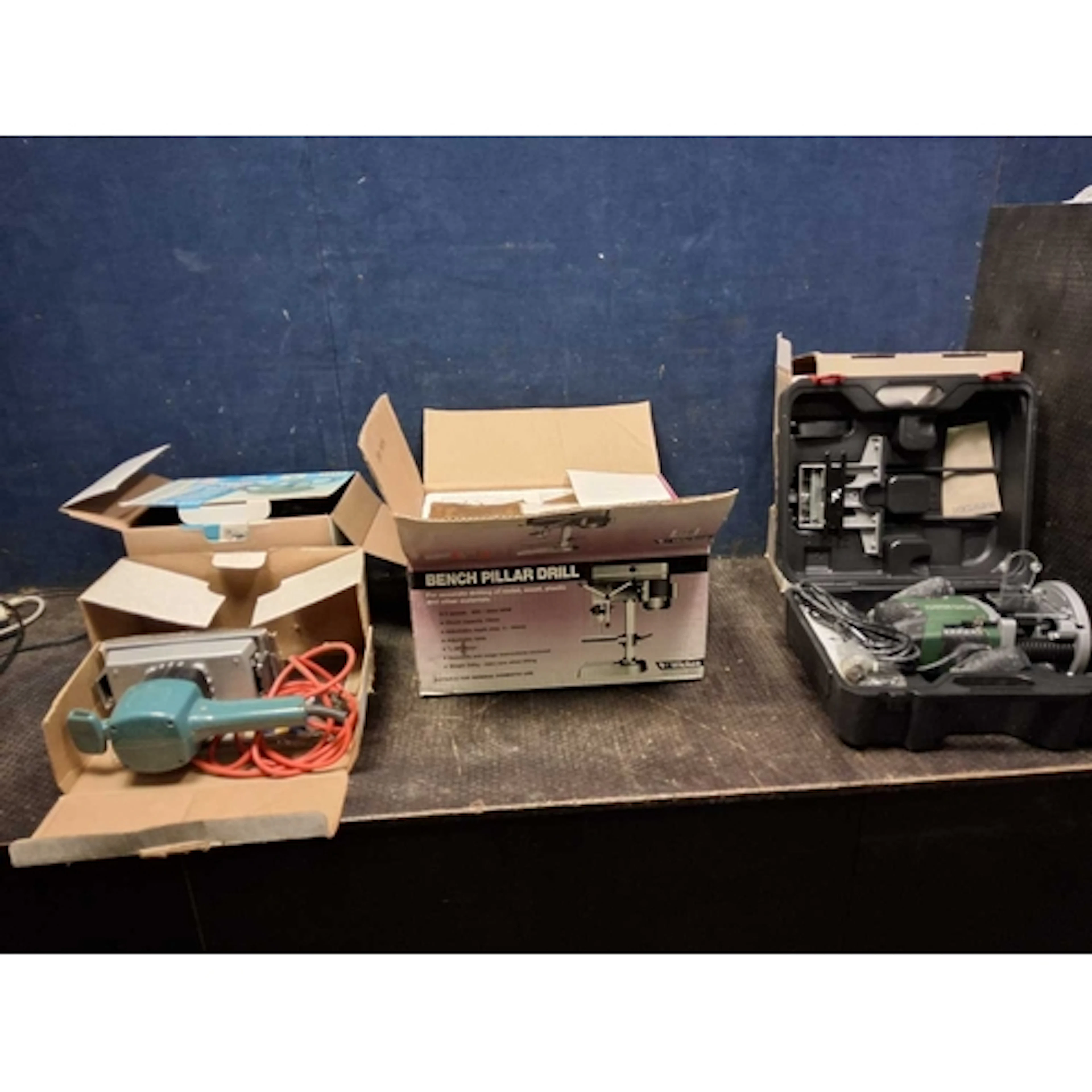 A WILKES BENCH PILLAR DRILL unused in box (unsealed by us fo...