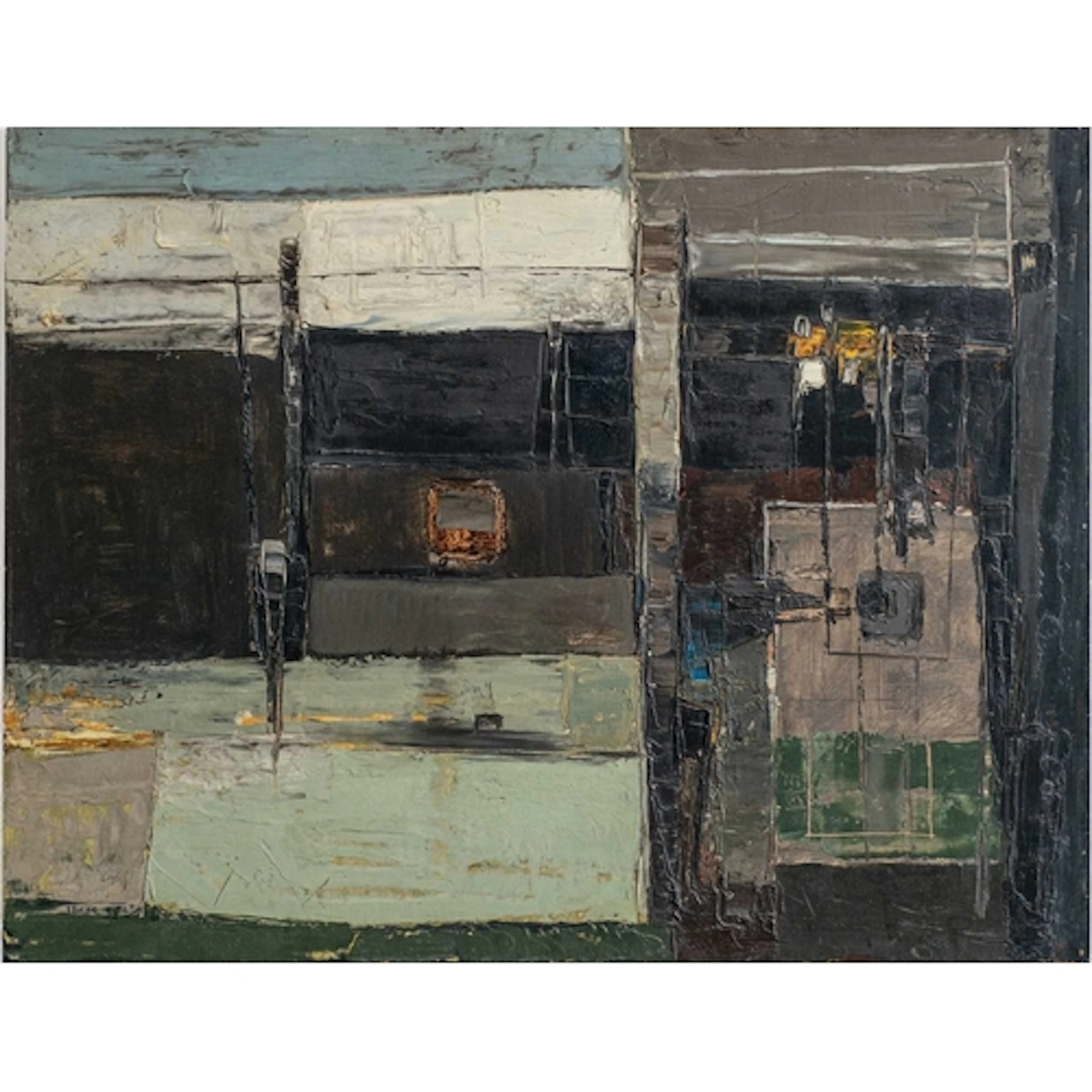 § Paul FEILER (1918-2013) Mousehole v Paul (1953) Oil on boa...