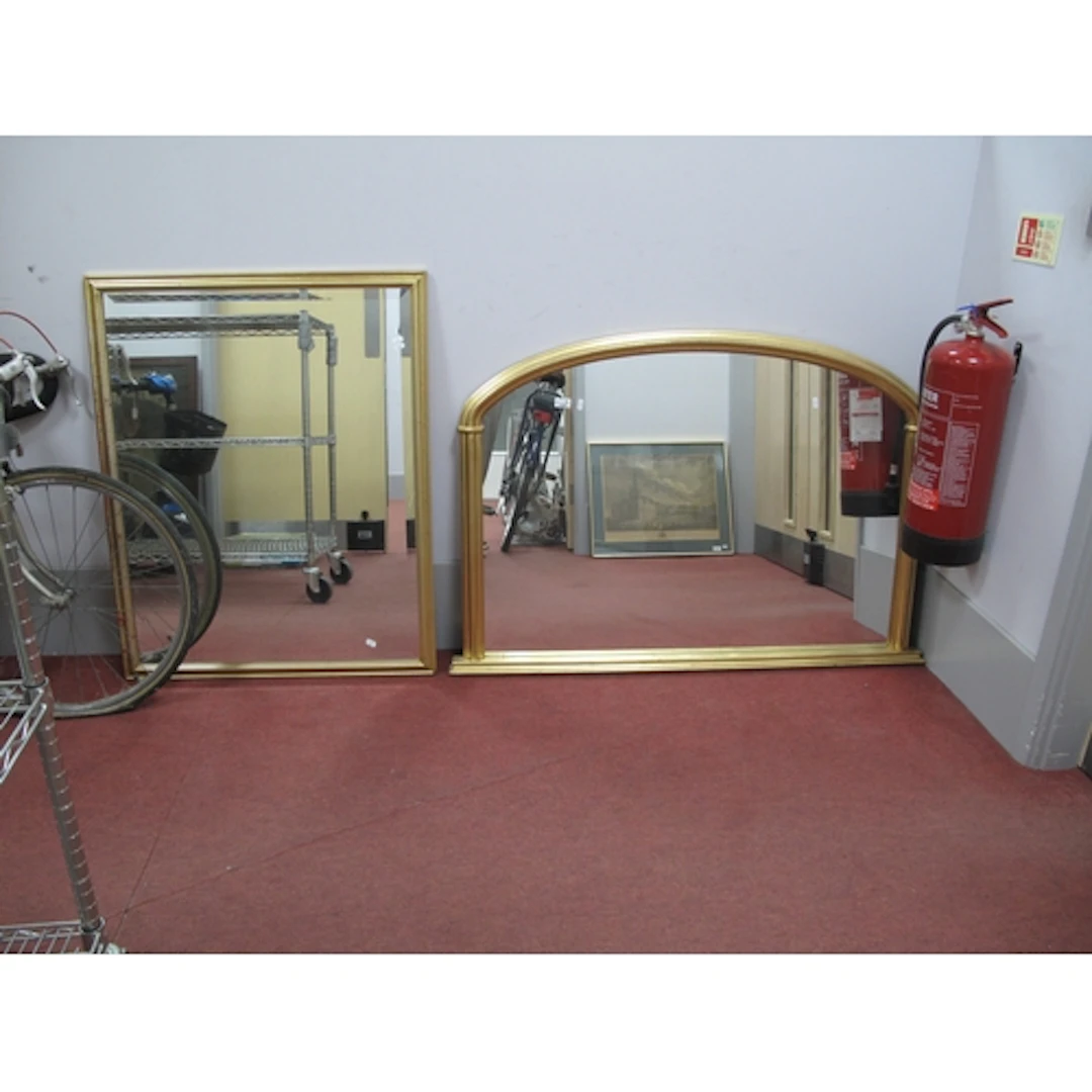 Gilt Arched Framed Overmantle 87cm high, 125cm wide, Hooper ...
