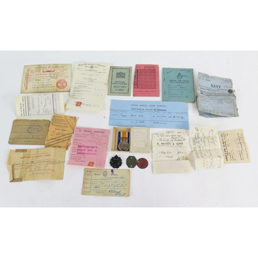 A WWI War Medal to 35259 F. Carter AC. 1. R.N.A.S in origina...