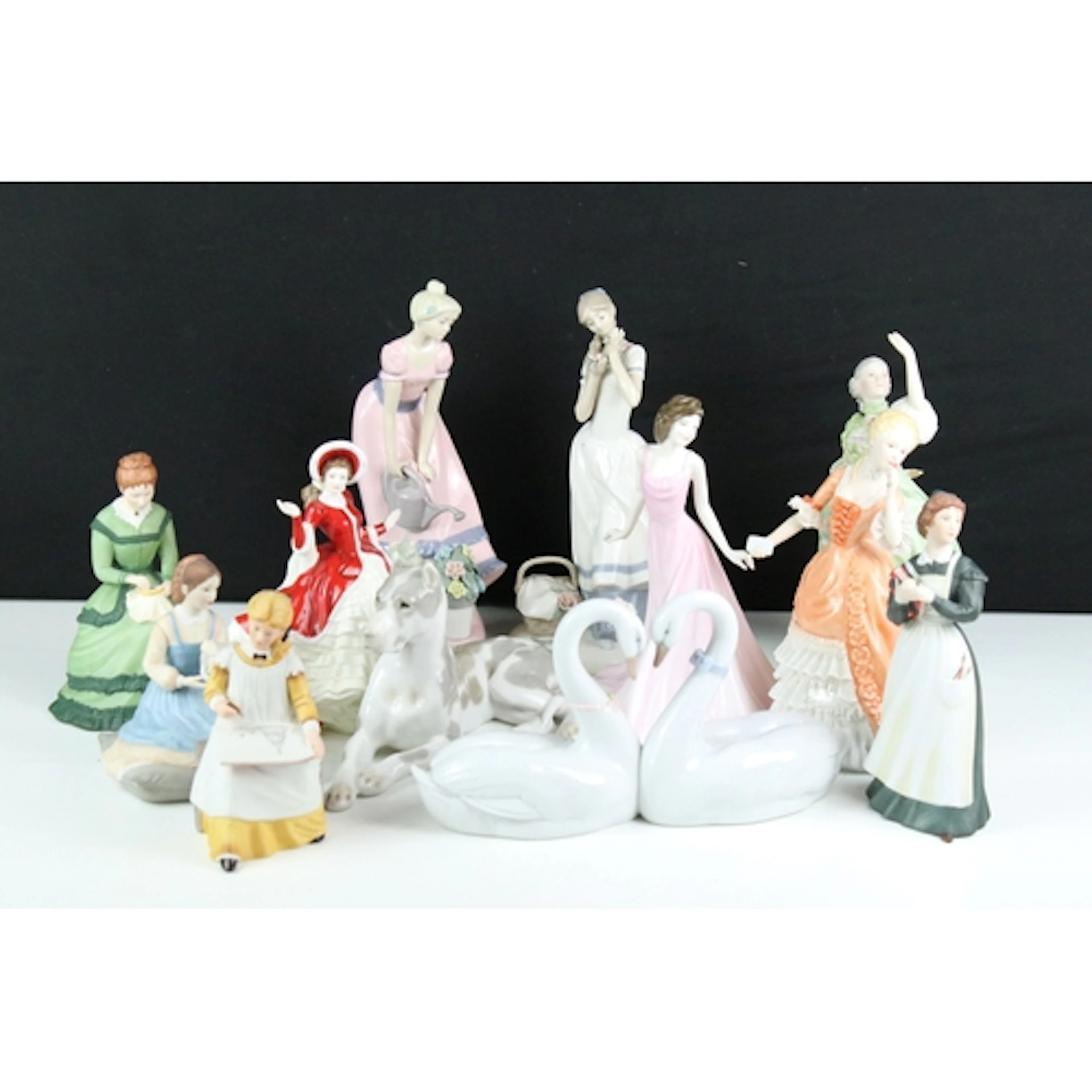 Franklin Porcelain figurines from 'Little Women' designed by...