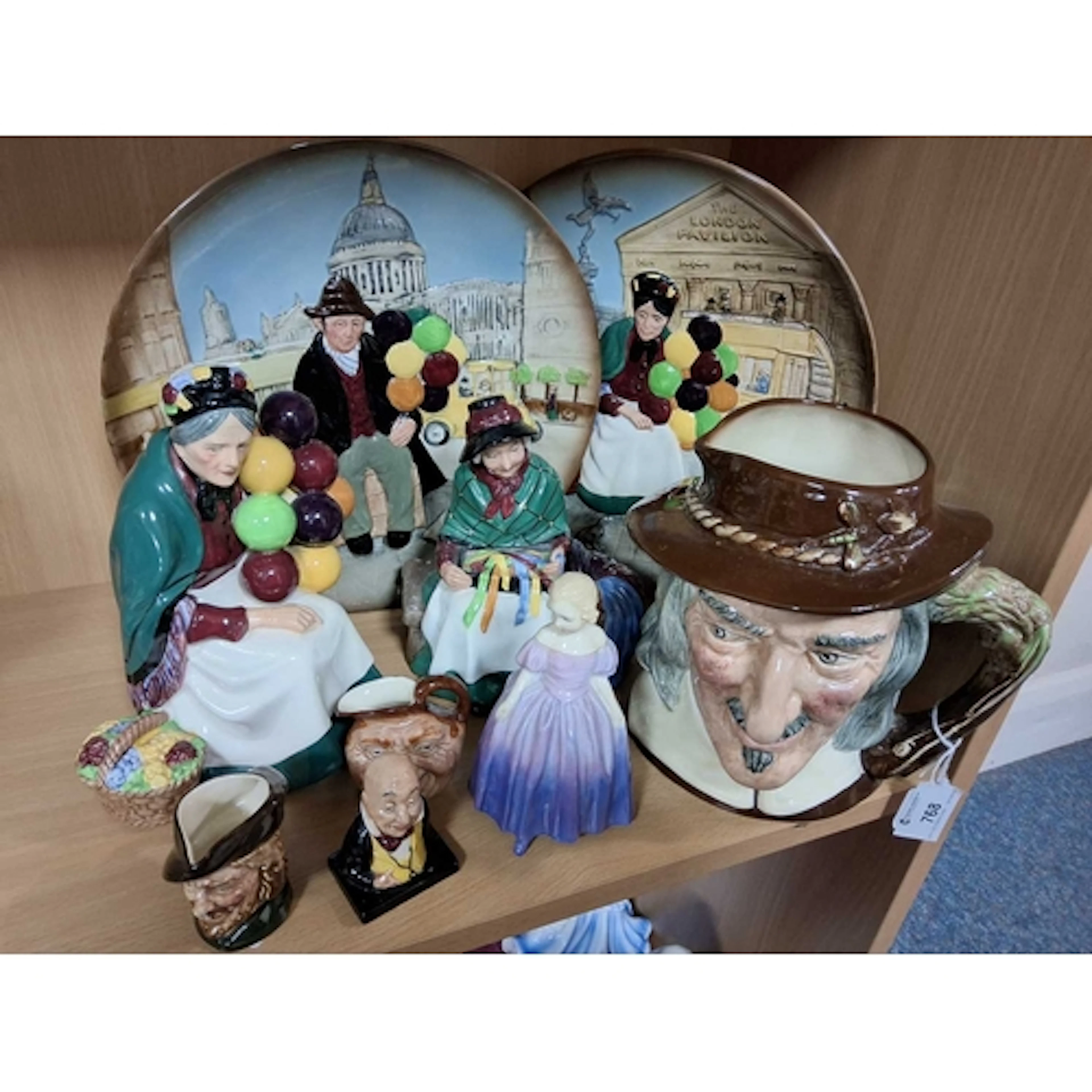 A GROUP OF VINTAGE ROYAL DOULTON ITEMS to include 'The Ballo...