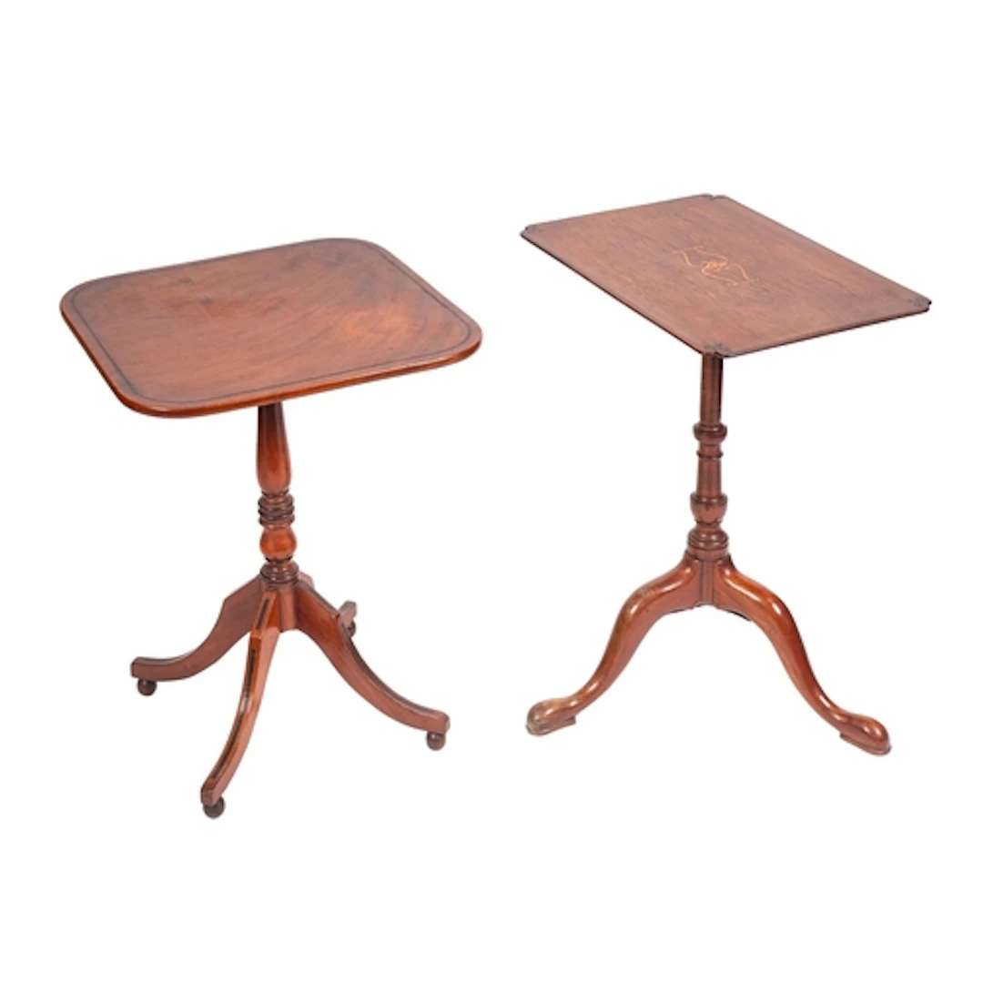 Two Regency mahogany rectangular occasional tables, early 19...