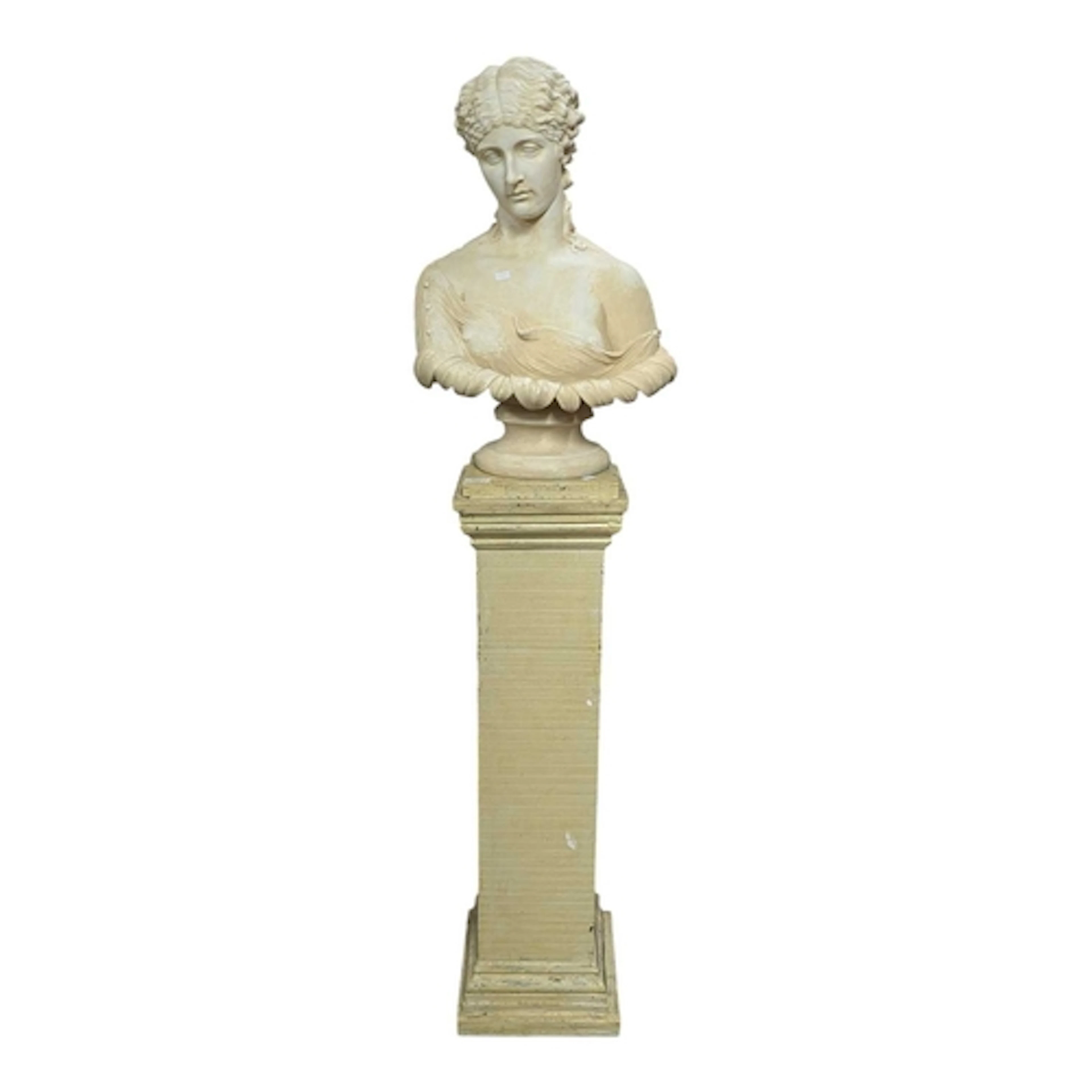 20th century large Copeland Manner Parian bust of Clytie aft...