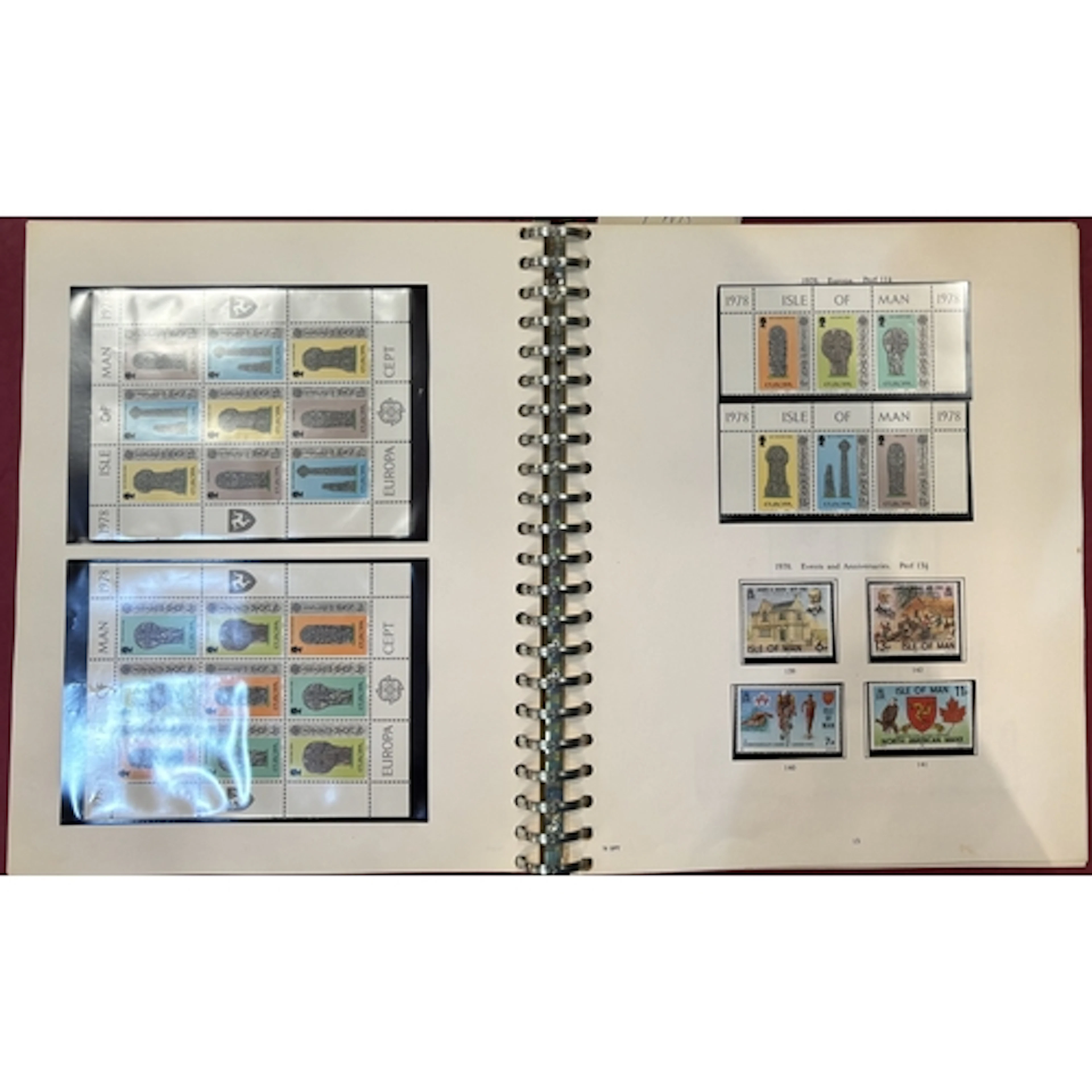 Stamp albums: IOM and Channel Islands 2 stock books of world...