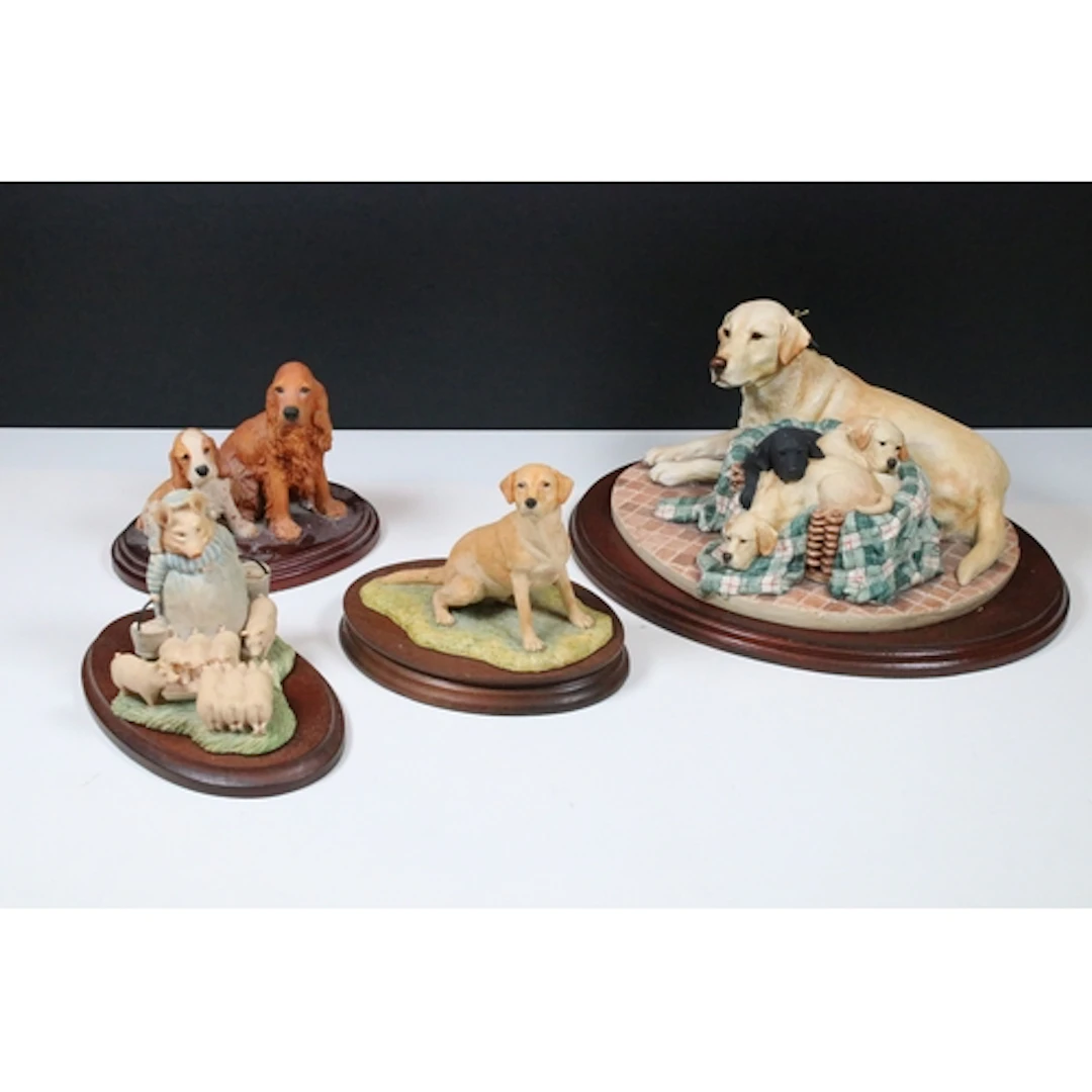 Group of four Border Fine Arts figures, to comprise Cocker S...