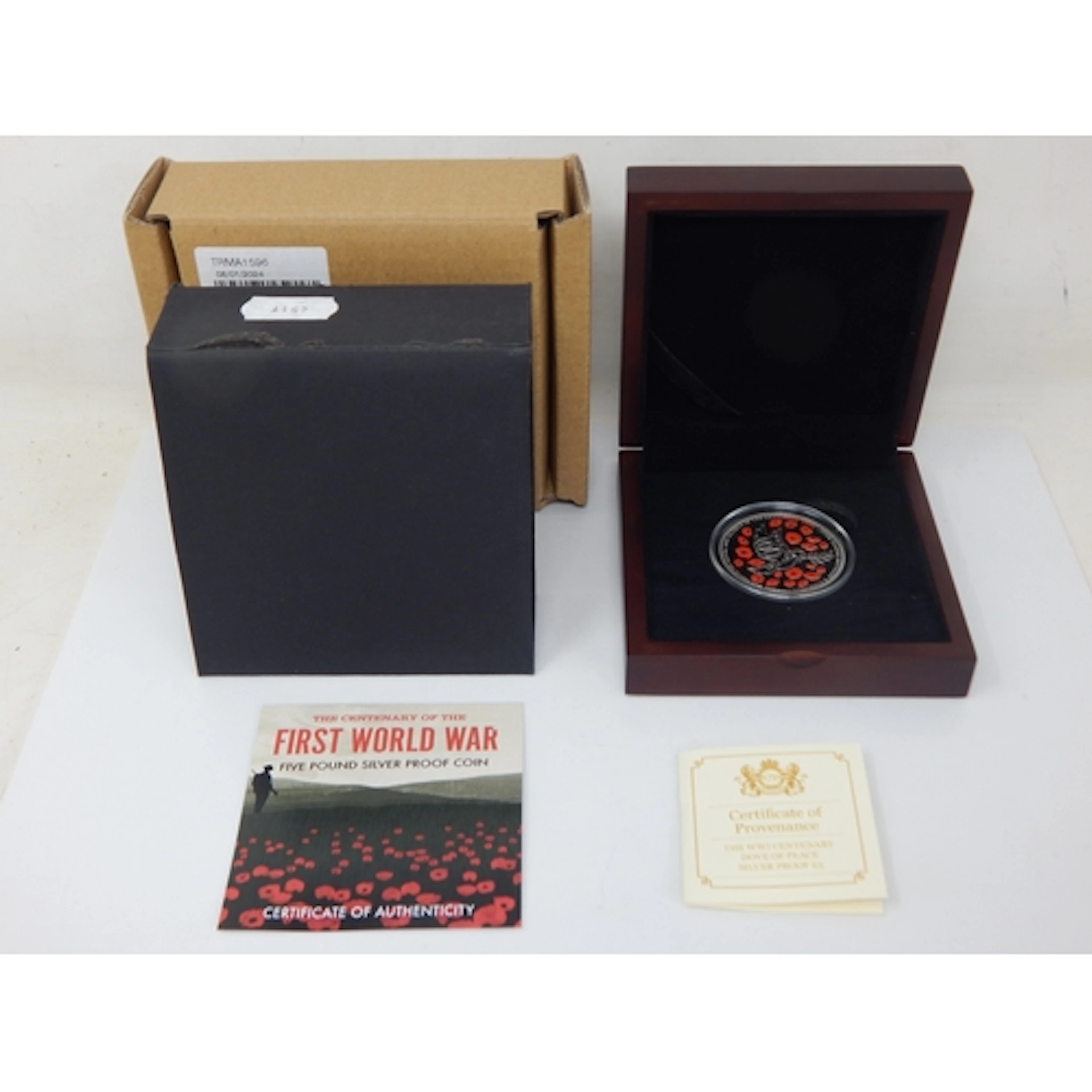 2018 UK £5 Silver Proof Coin, The Centenary of The First Wor...