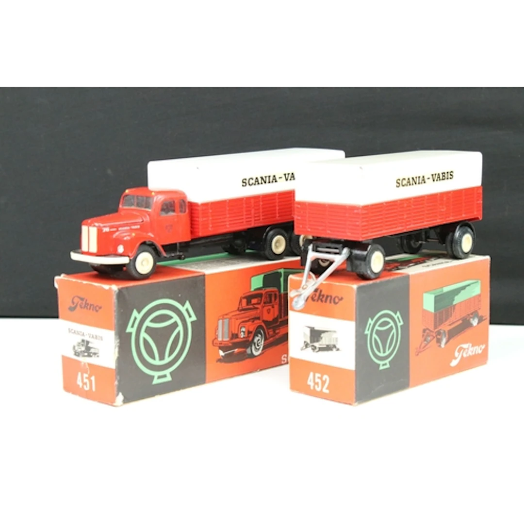 Boxed Tekno 451 Scania Vabis 110 Covered Wagon diecast model...