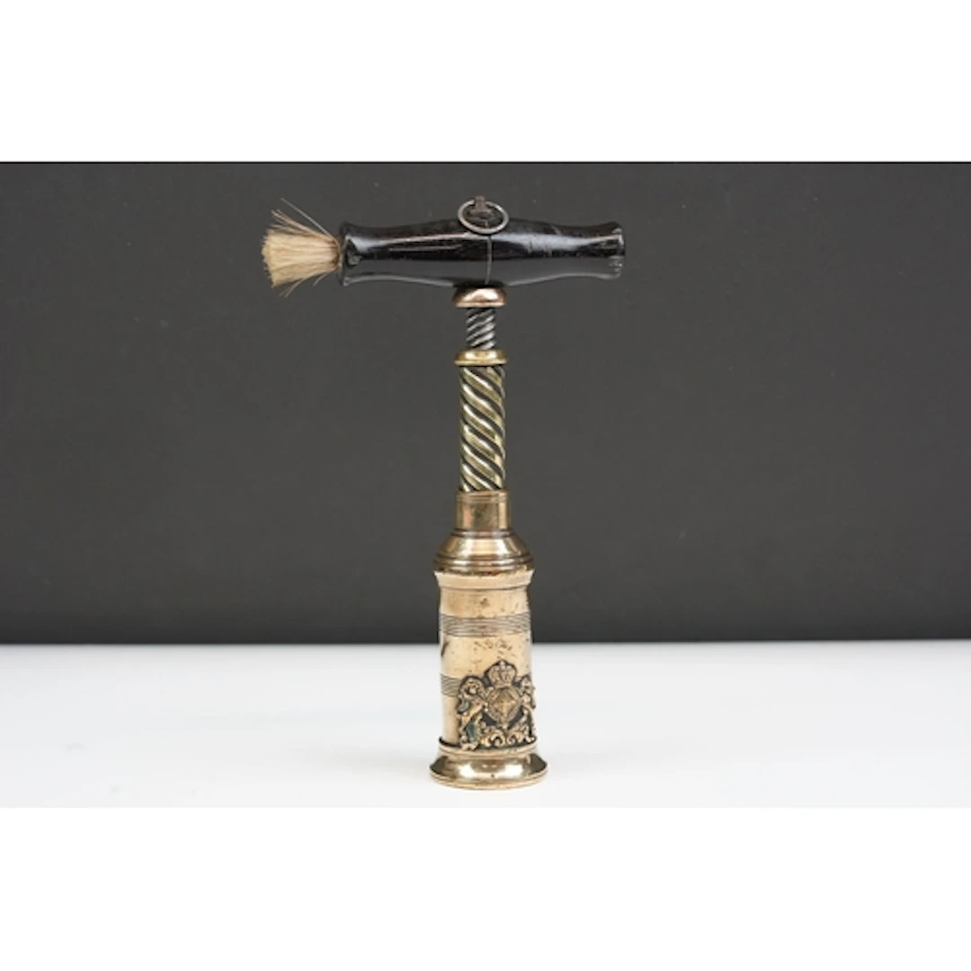 19th century Thomason corkscrew, mechanical double-action br...