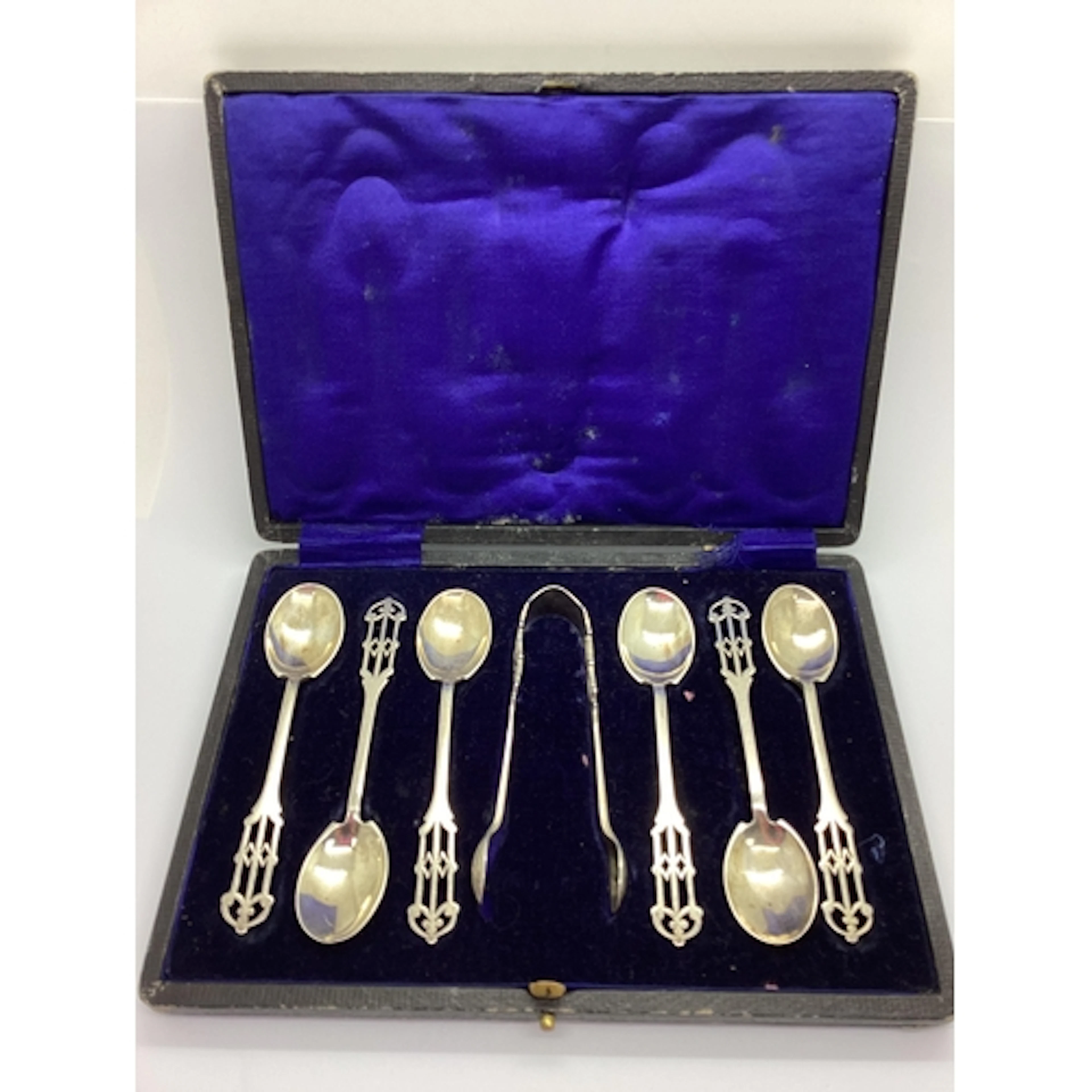 A Set of Six Hallmarked Silver Teaspoons, WG&S, Sheffield 19...