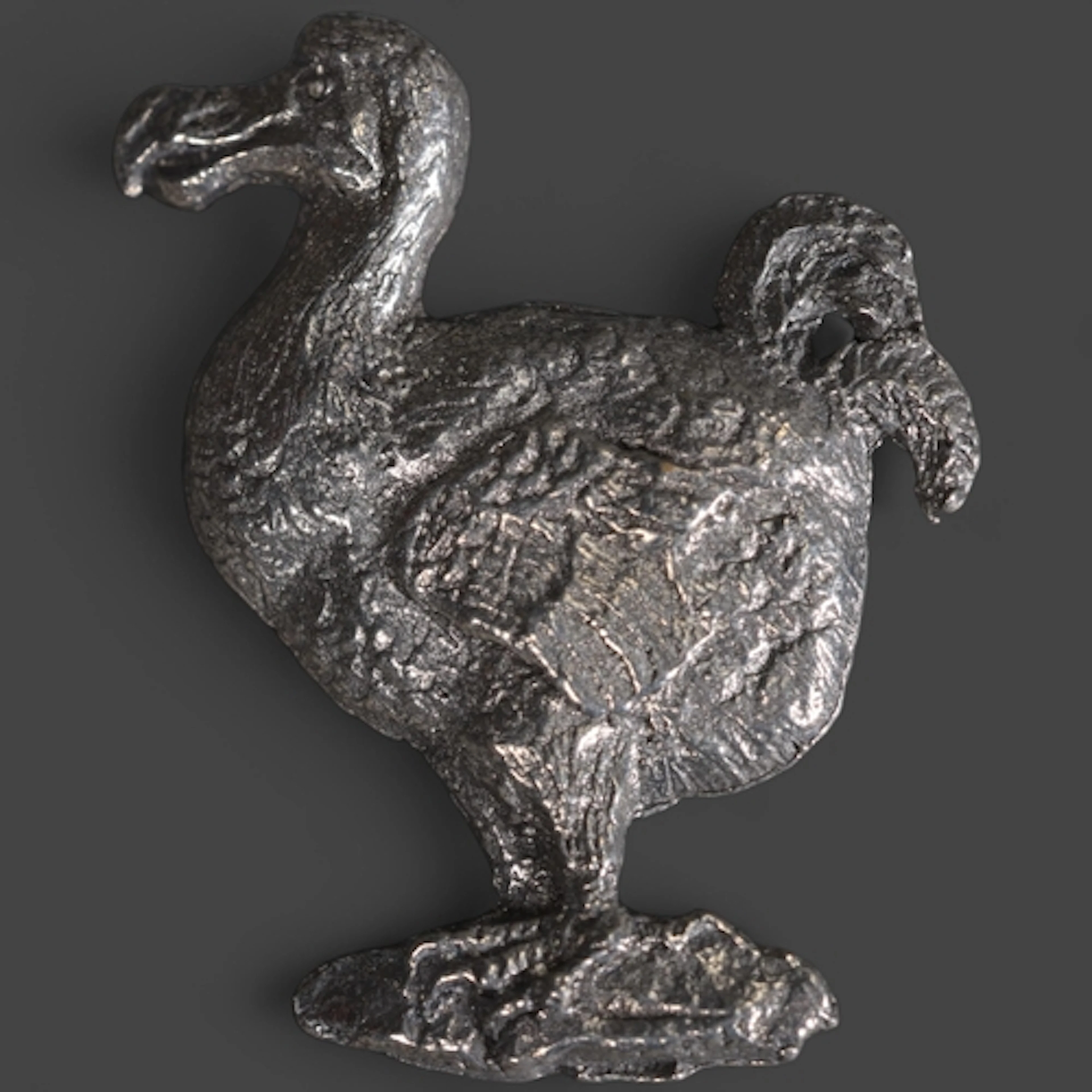 Jewellery: Pewter Dodo brooch A well detailed pewter dodo b...