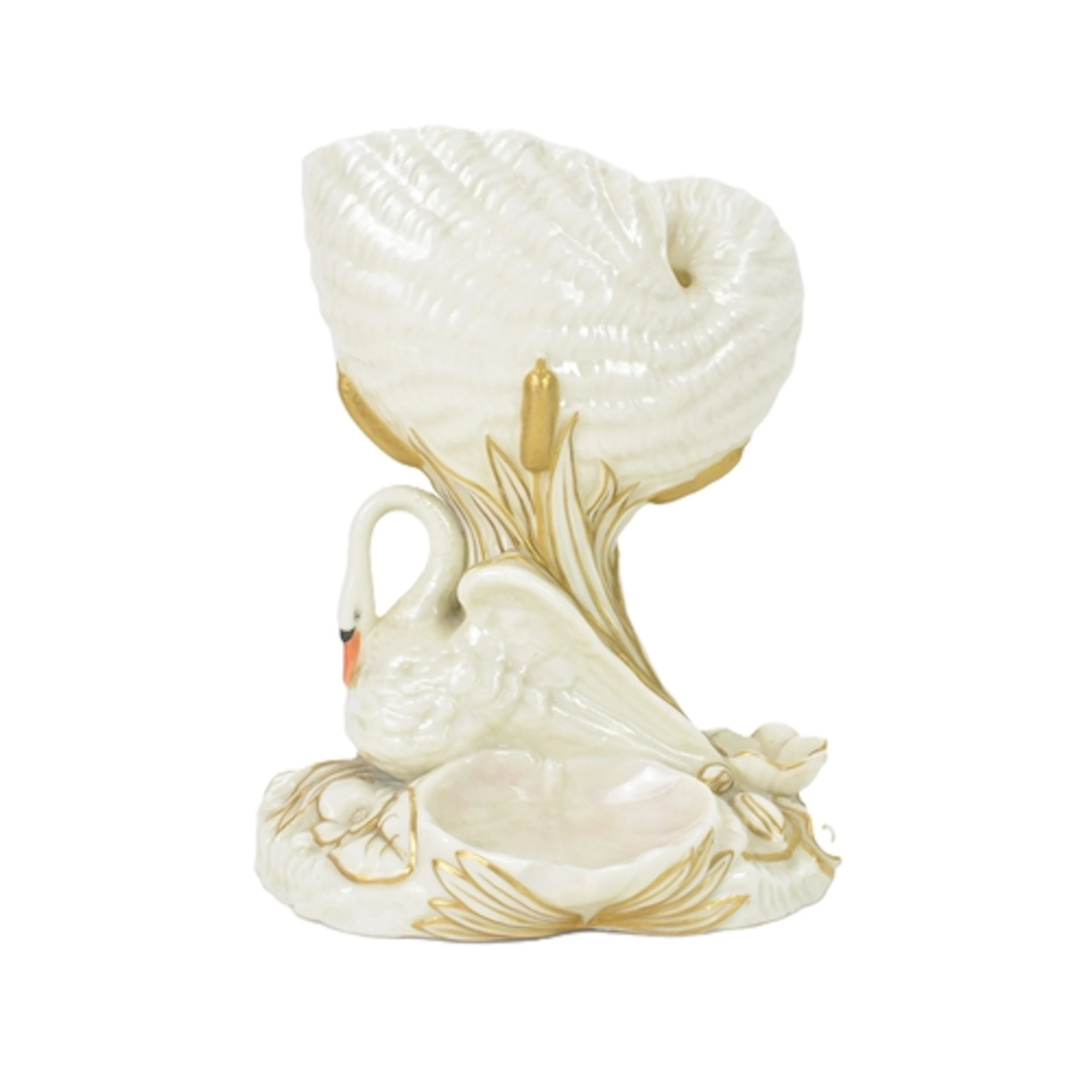 A 19th century Royal Worcester spoon warmer, formed as nauti...
