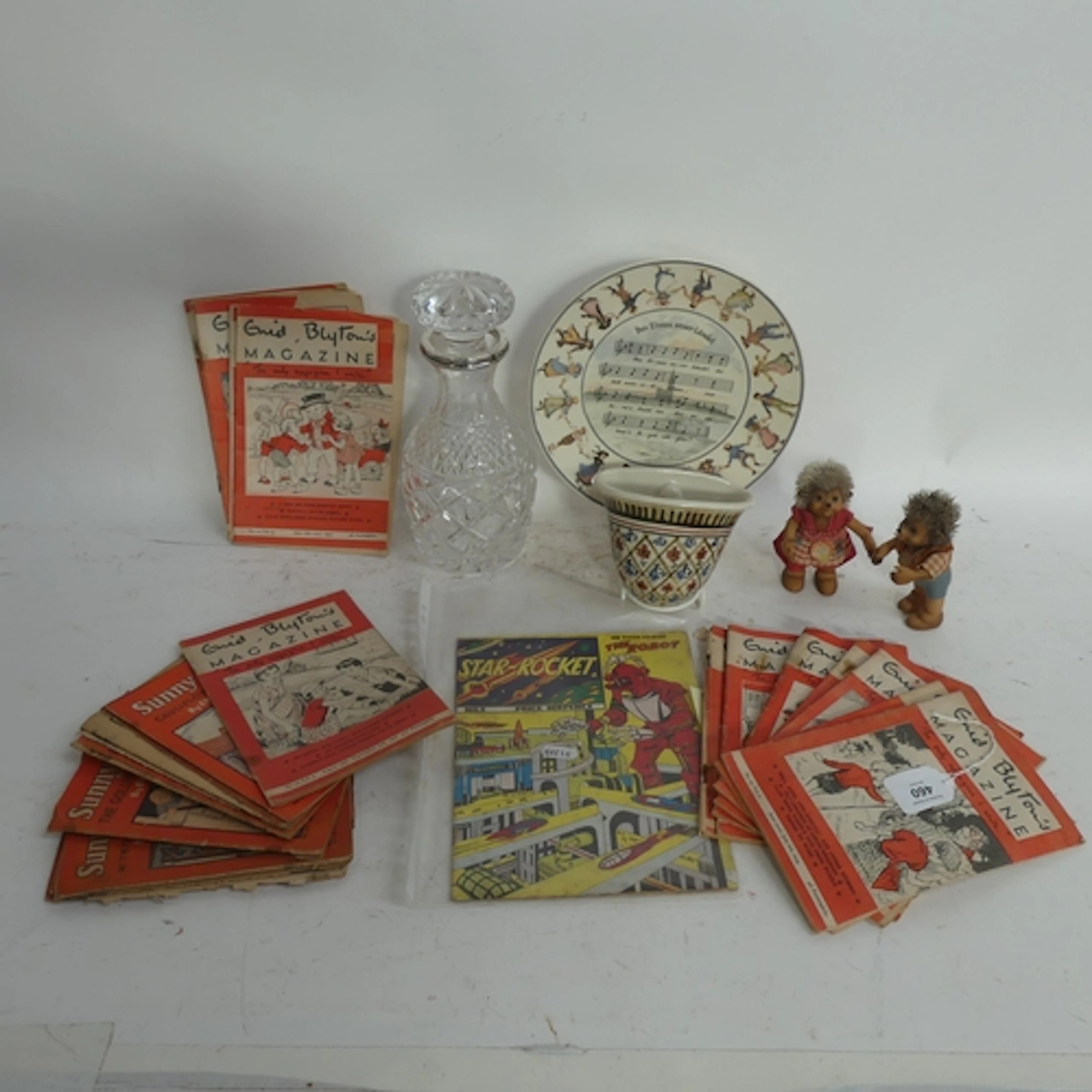 2 small Steiff Mecki hedgehogs, H12cm, Enid Blyton Sunny Sto...