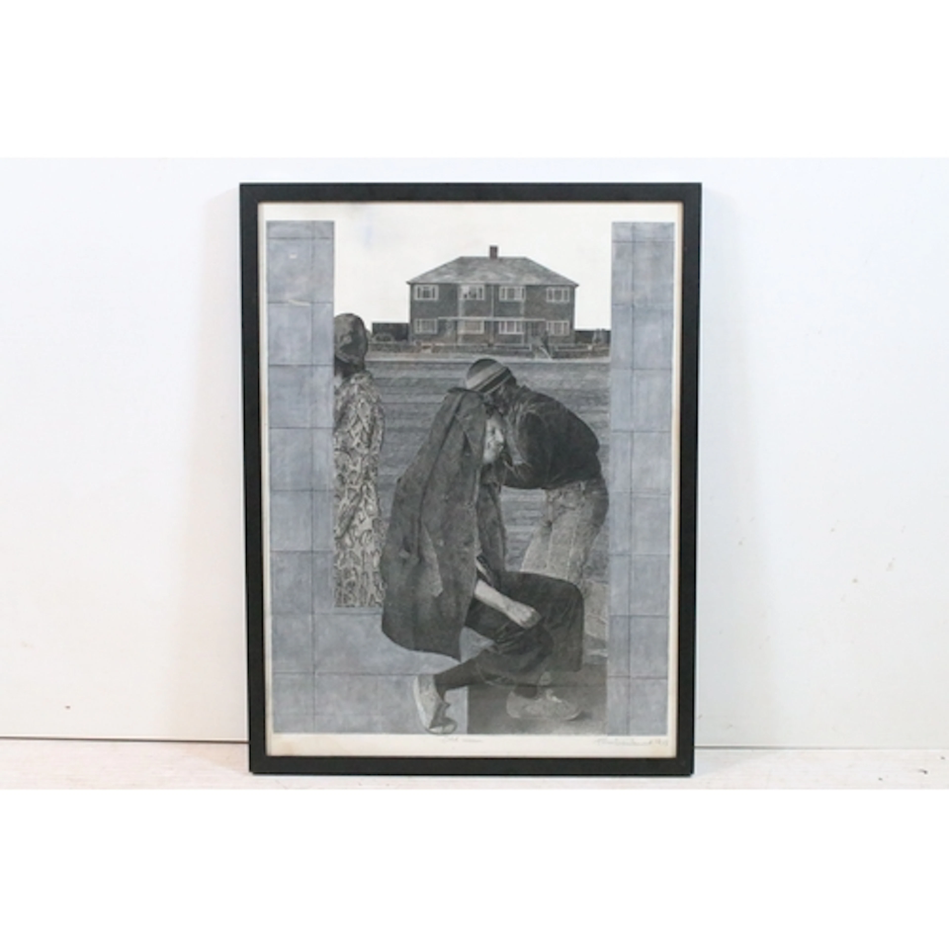 Tom Dewhurst (British, 20th century) 'Odd Man', pastel, sign...