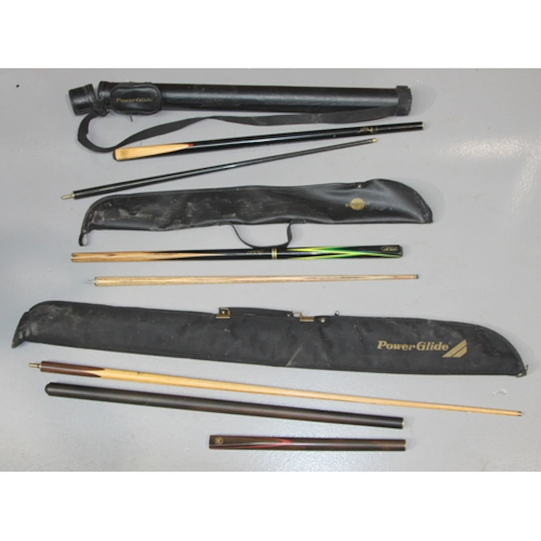 Vintage Snooker Accessories: Player endorsed cues to include...