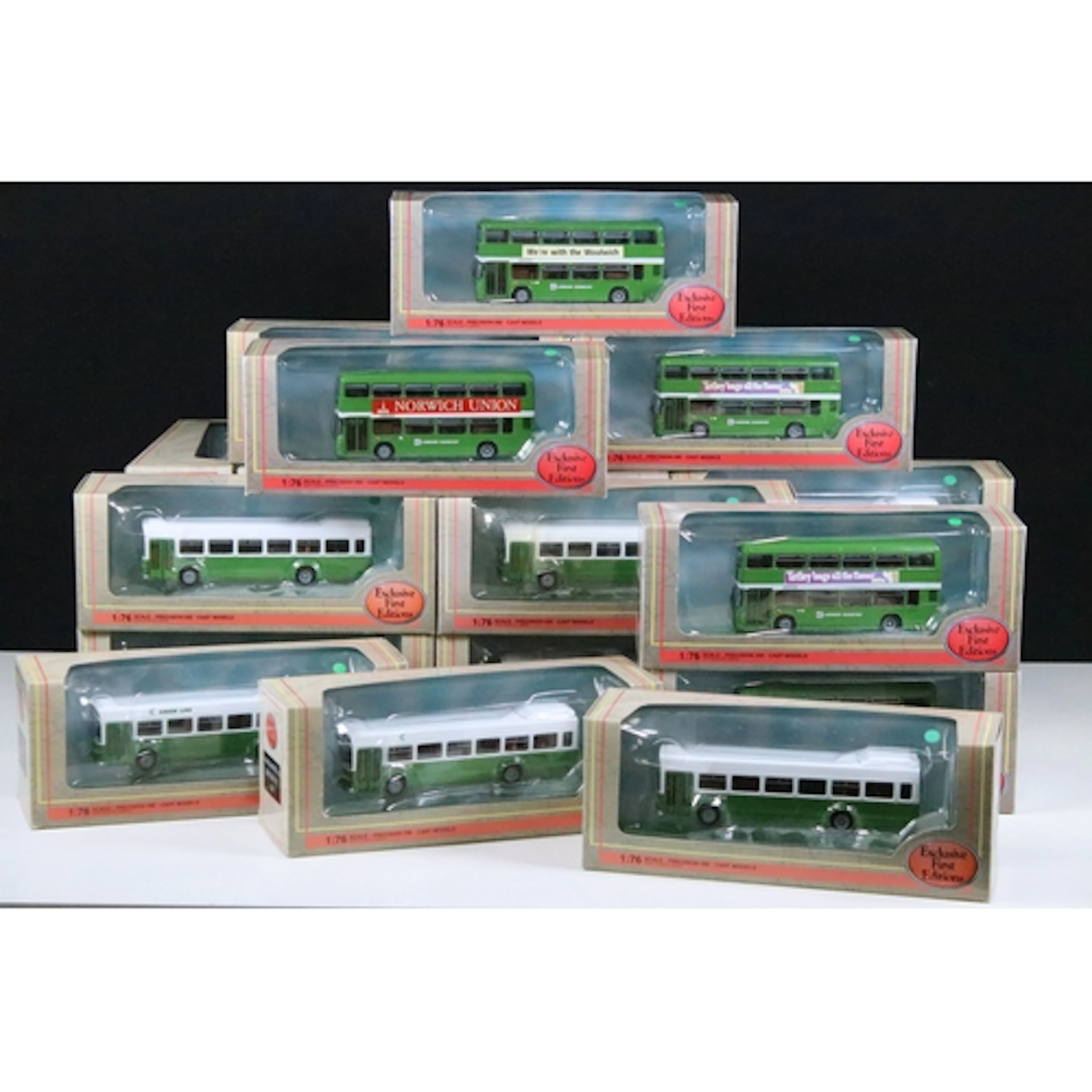 25 Boxed EFE Exclusive First Editions diecast model buses to...