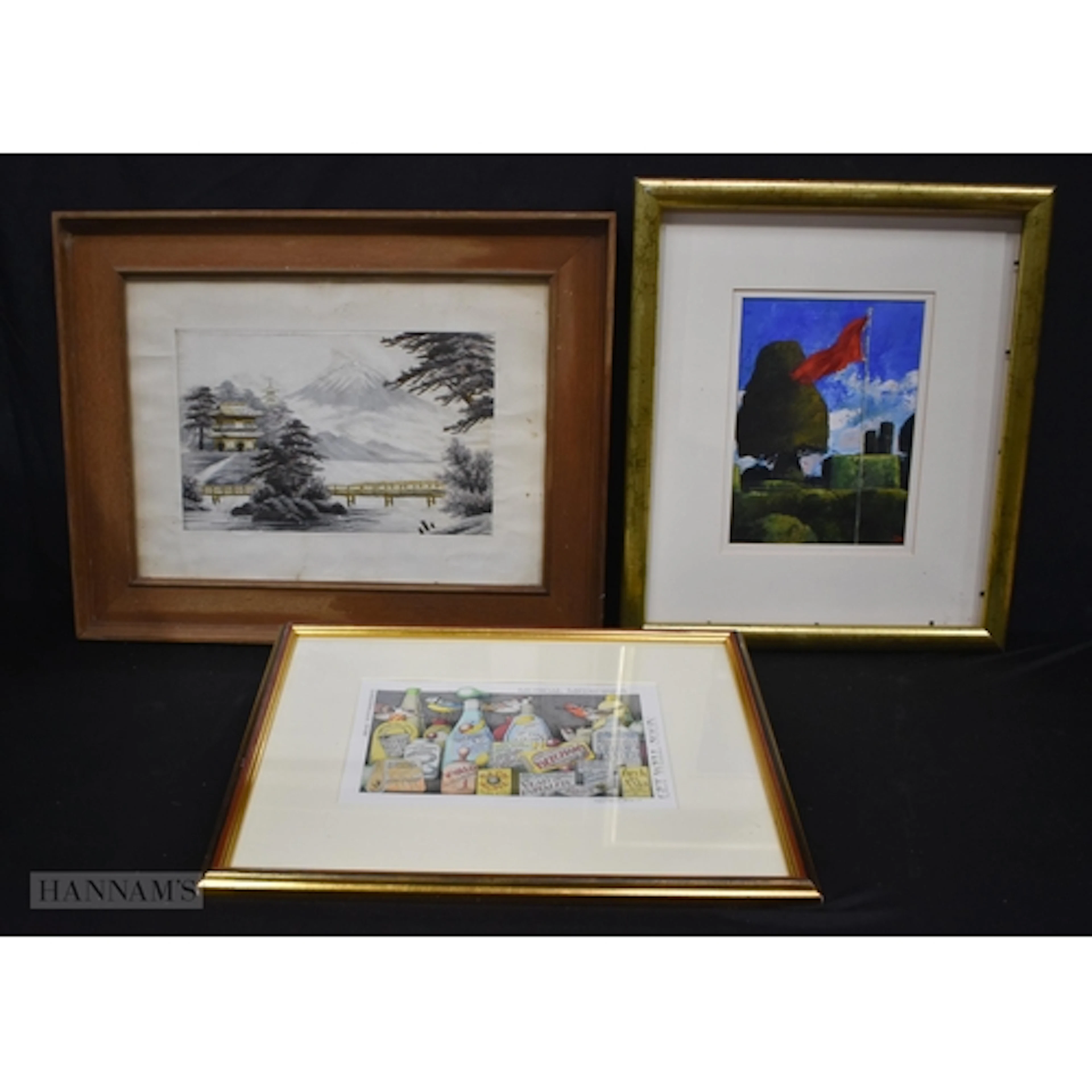 Rod Holt (20th Century) a framed oil on board signed with a...