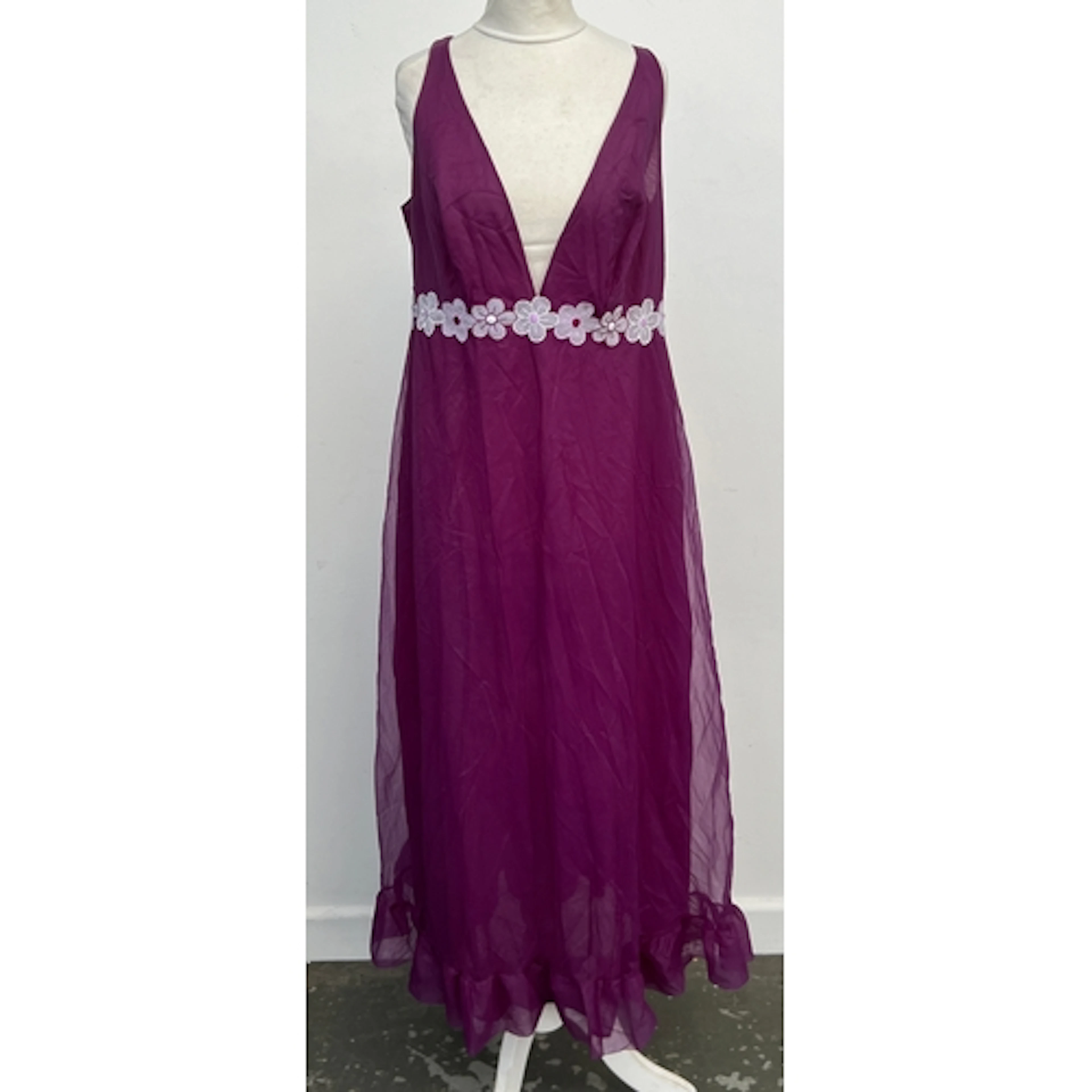 Three night dresses: St Michael size 38 in purple; Slenderel...