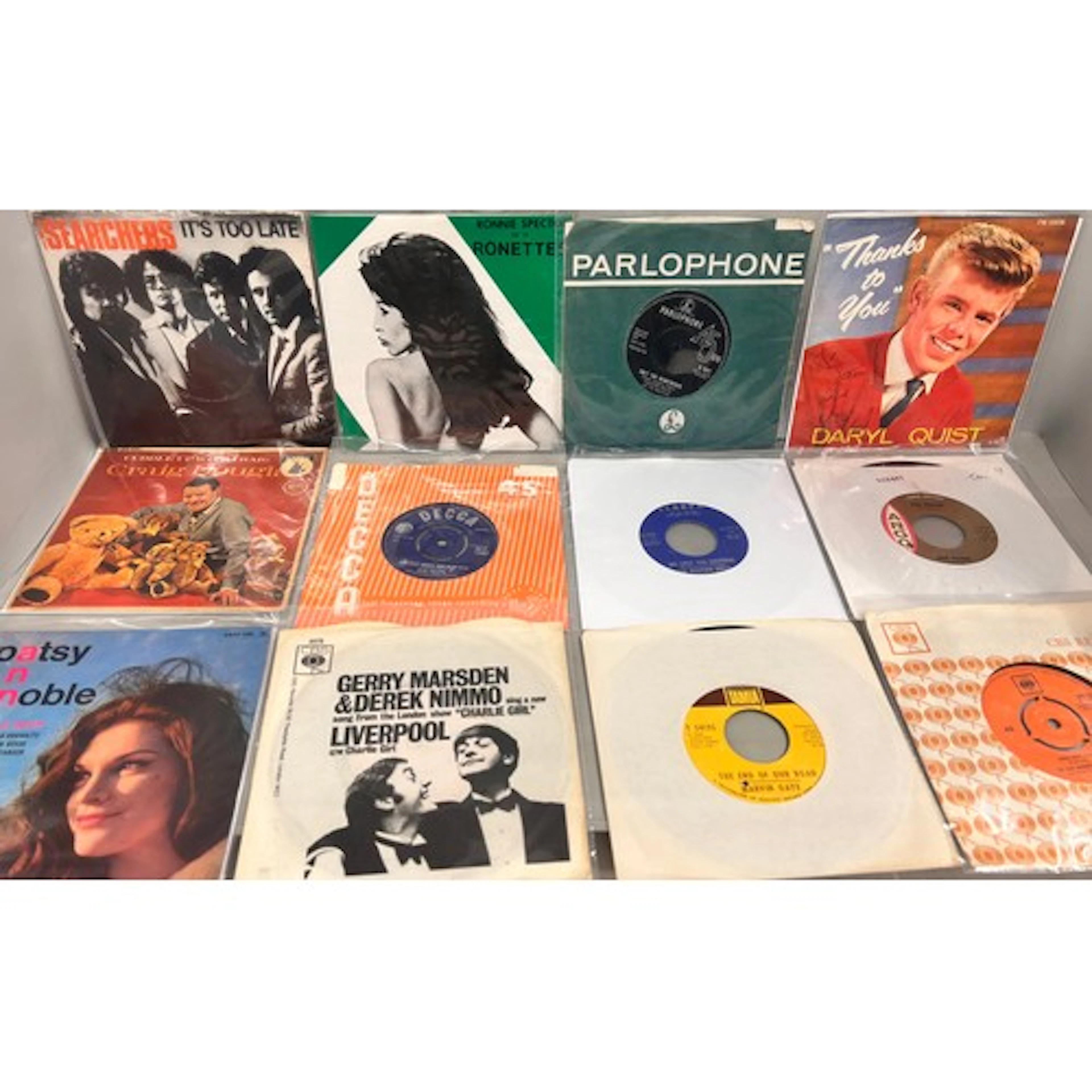 Collection of vinyl 45 rpm singles to include Terry Dene, De...