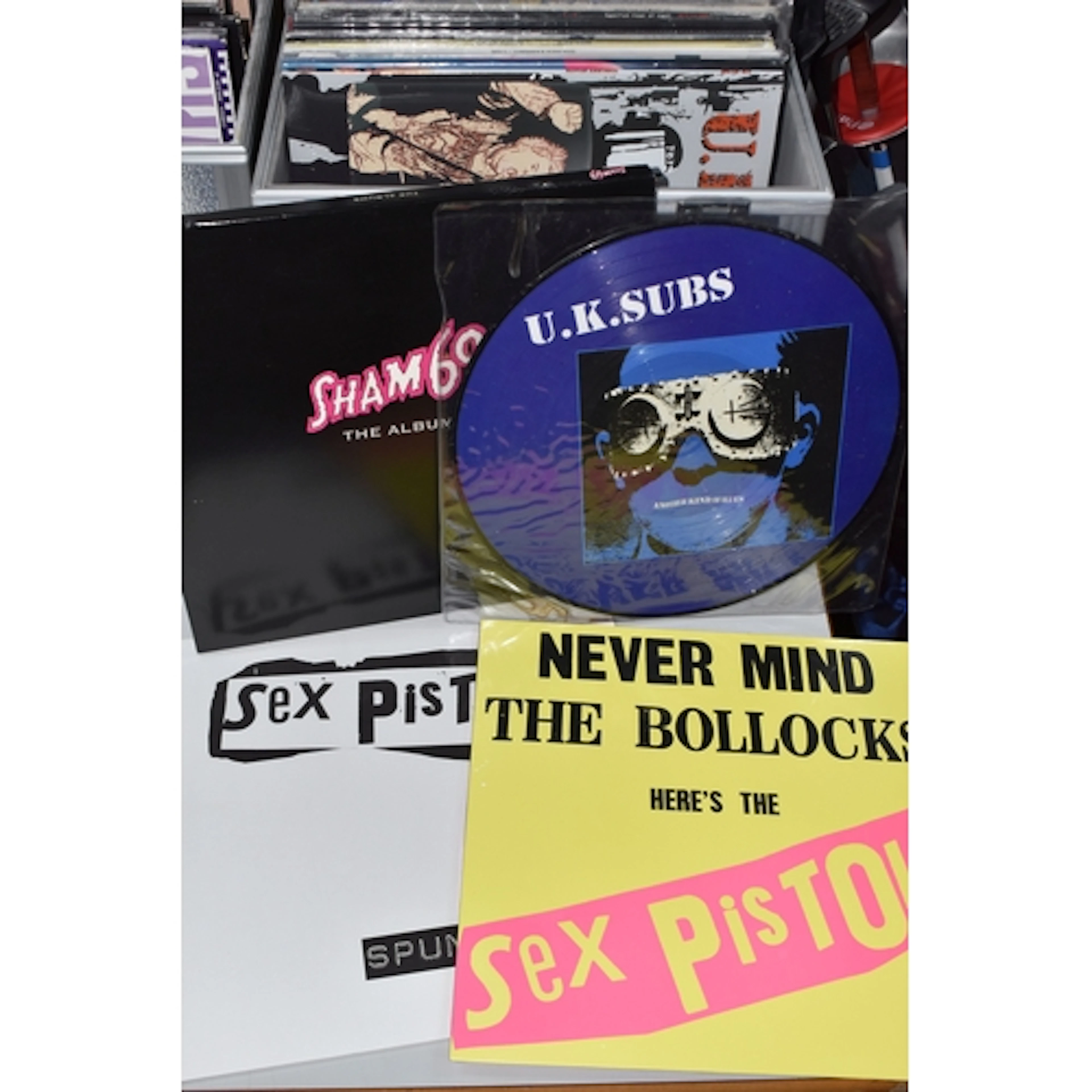 A CASE OF PUNK AND ROCK RECORDS, a Bush hard case containing...