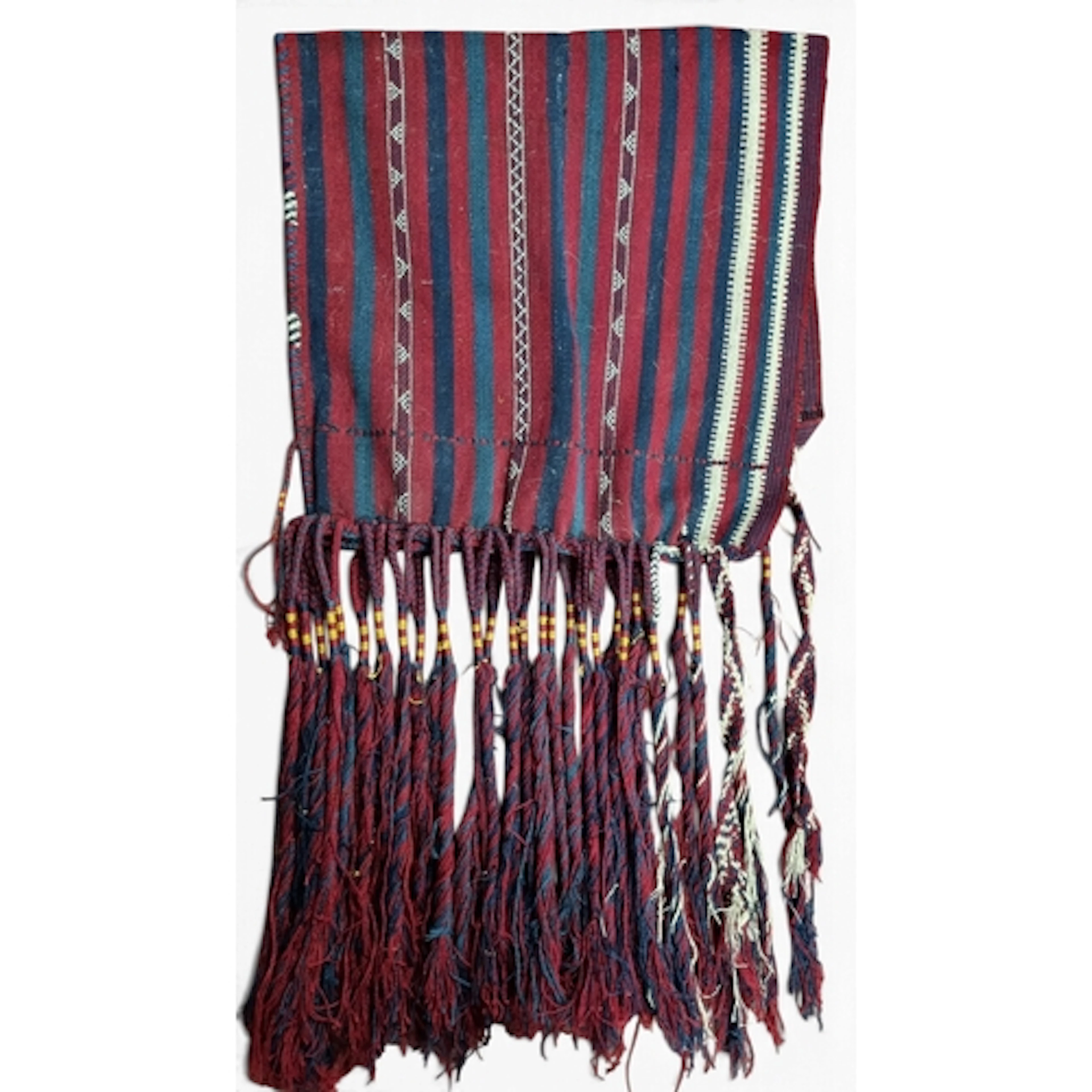 A good Iranian or Persian tasselled Saddle Bag. 60 x 100 cm ...