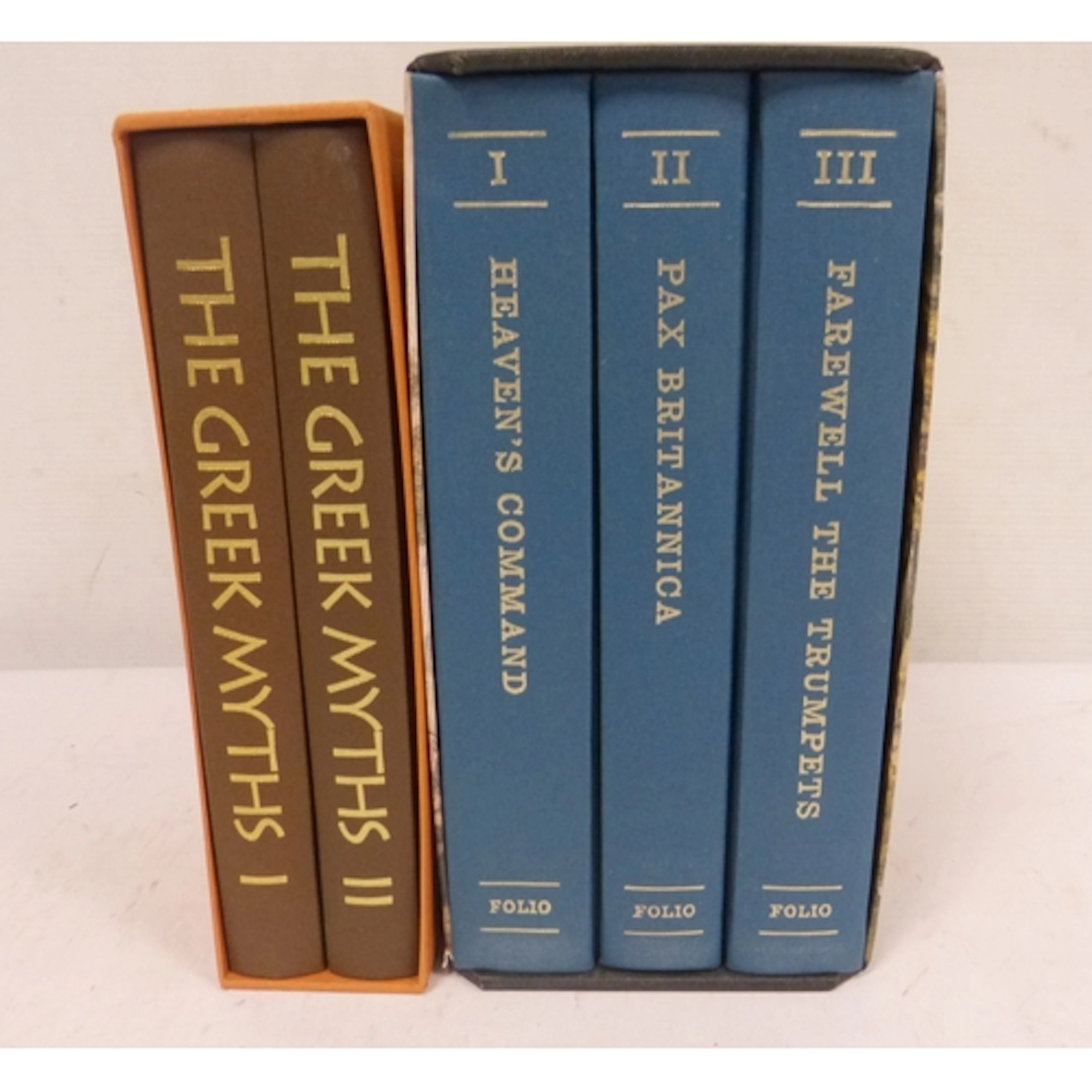 FOLIO SOCIETY. Greek Myths, 2 vols. in slip case & Pax ...