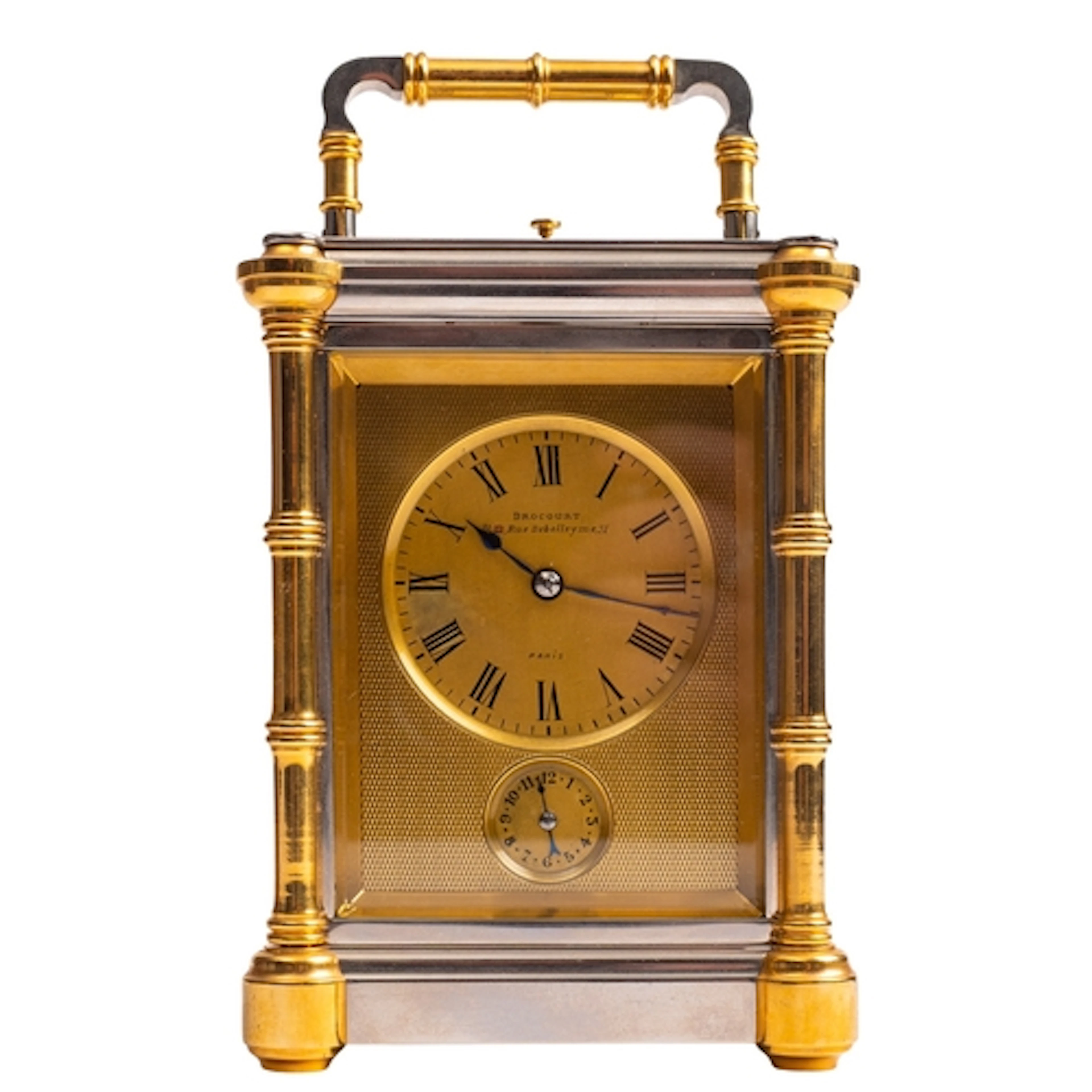 Drocourt, Paris, a grande-sonnerie carriage clock the eight-...