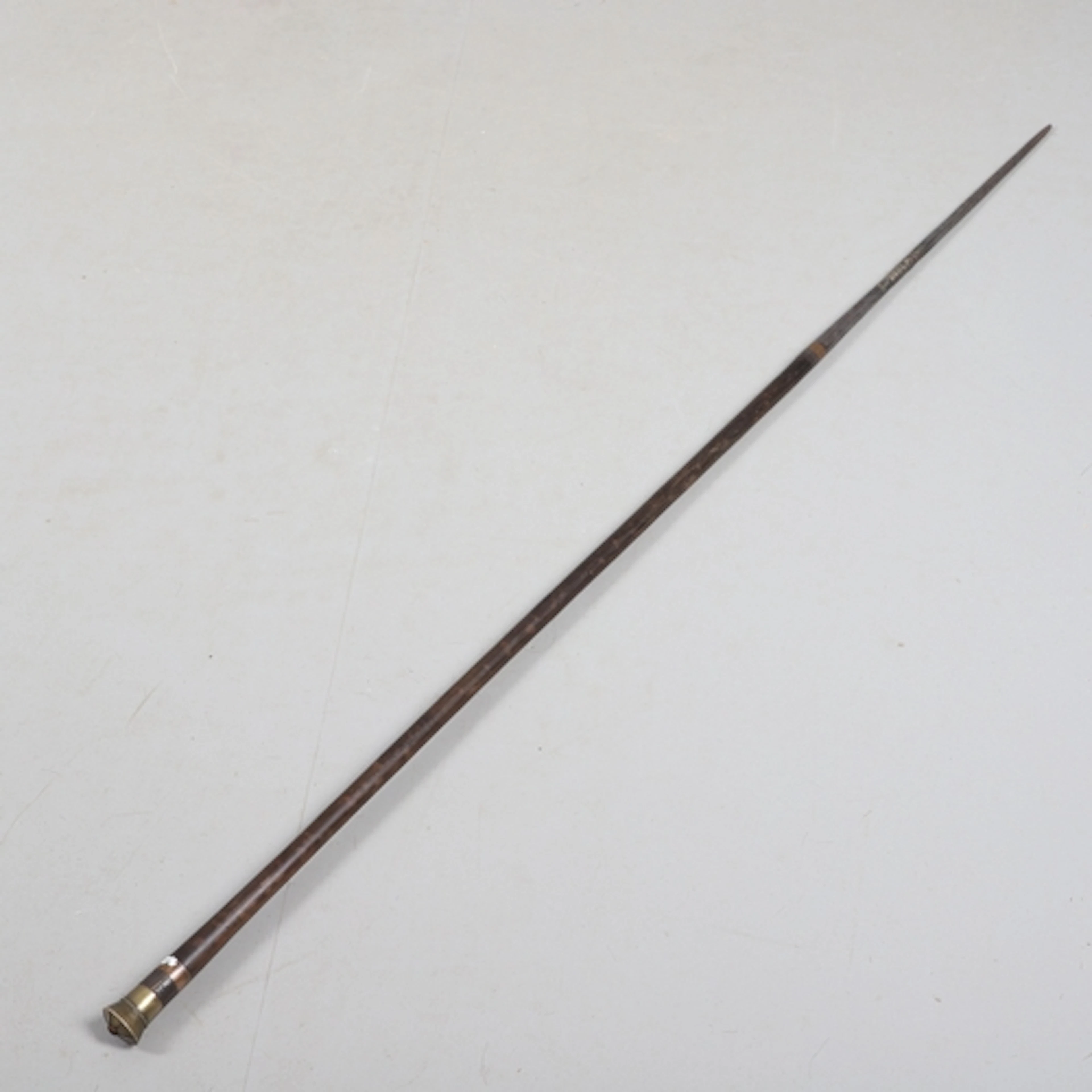 A FINE AND UNUSUAL JANISSARY STAFF WITH LONG POINTED BLADE. ...