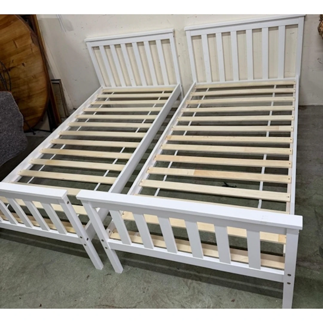 Two single bed frames by Ikea a/f