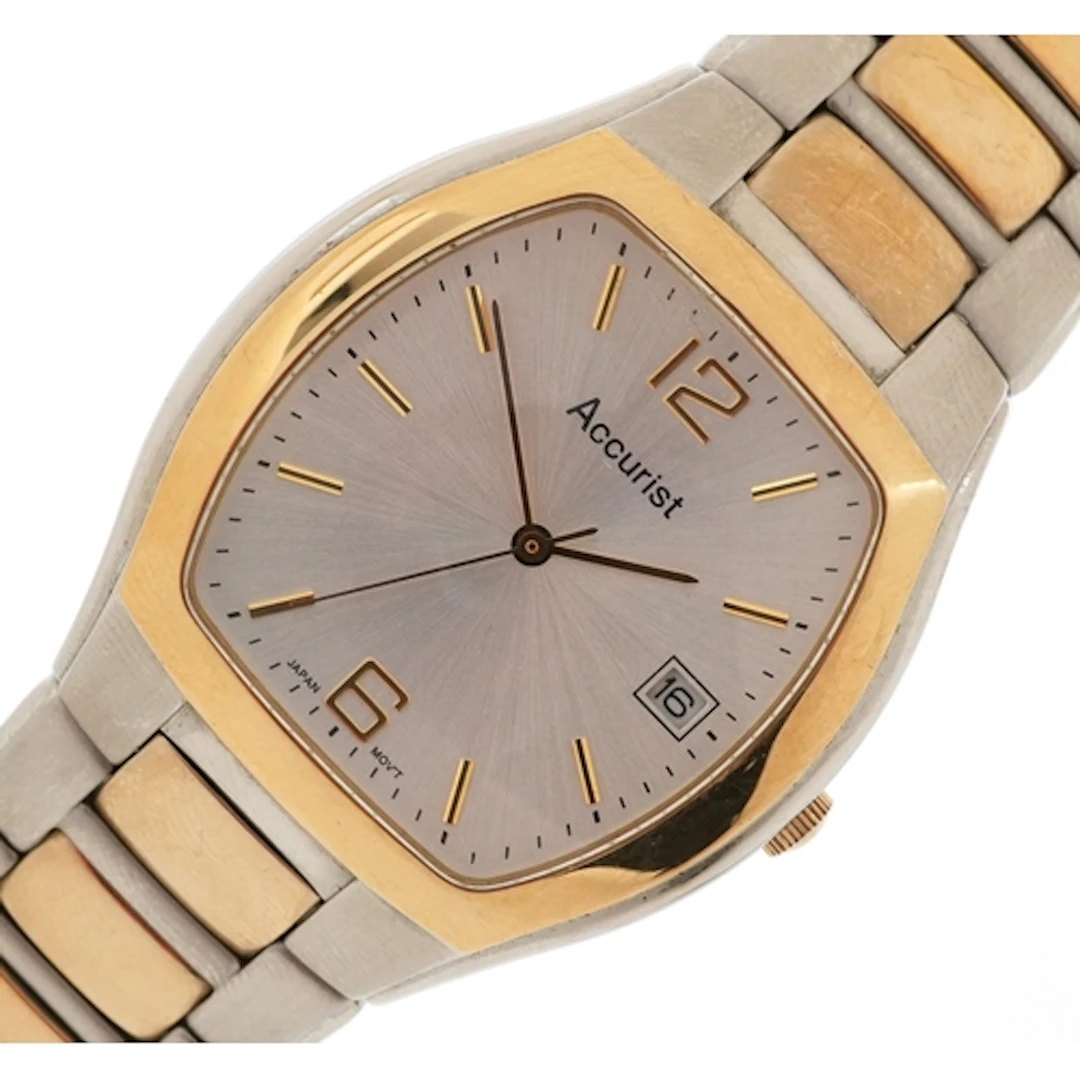 Accurist, gentlemen's MB574 quartz wristwatch with date aper...