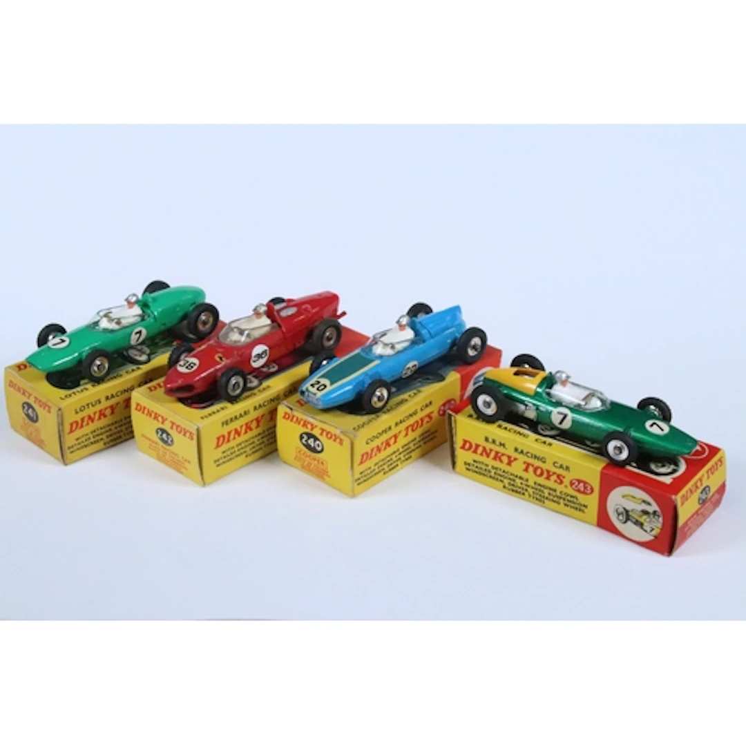 Four boxed Dinky F1 diecast models to include 240 Cooper Rac...