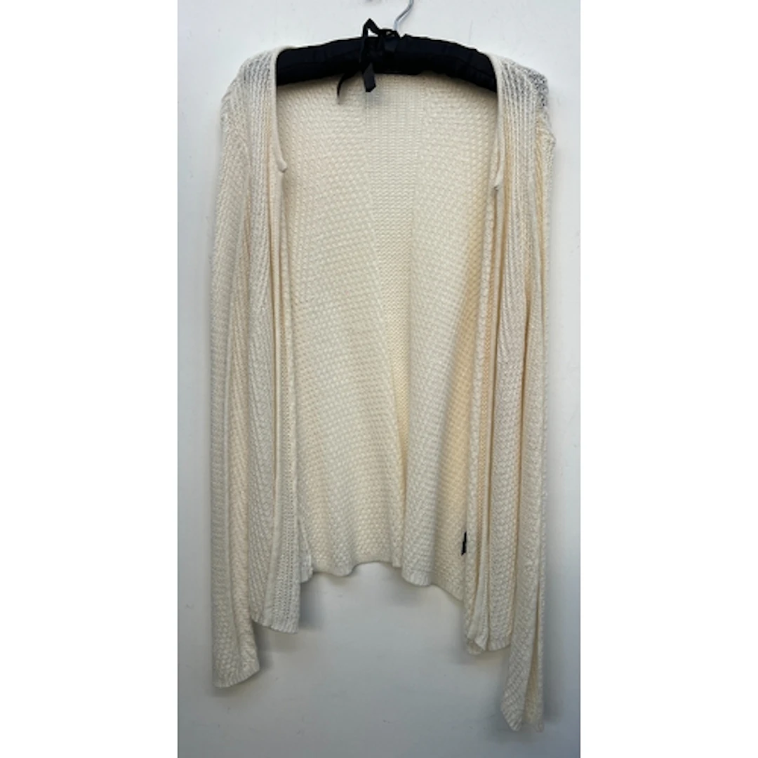 A Ralph Lauren linen blend white knitted cardigan, size L; t...