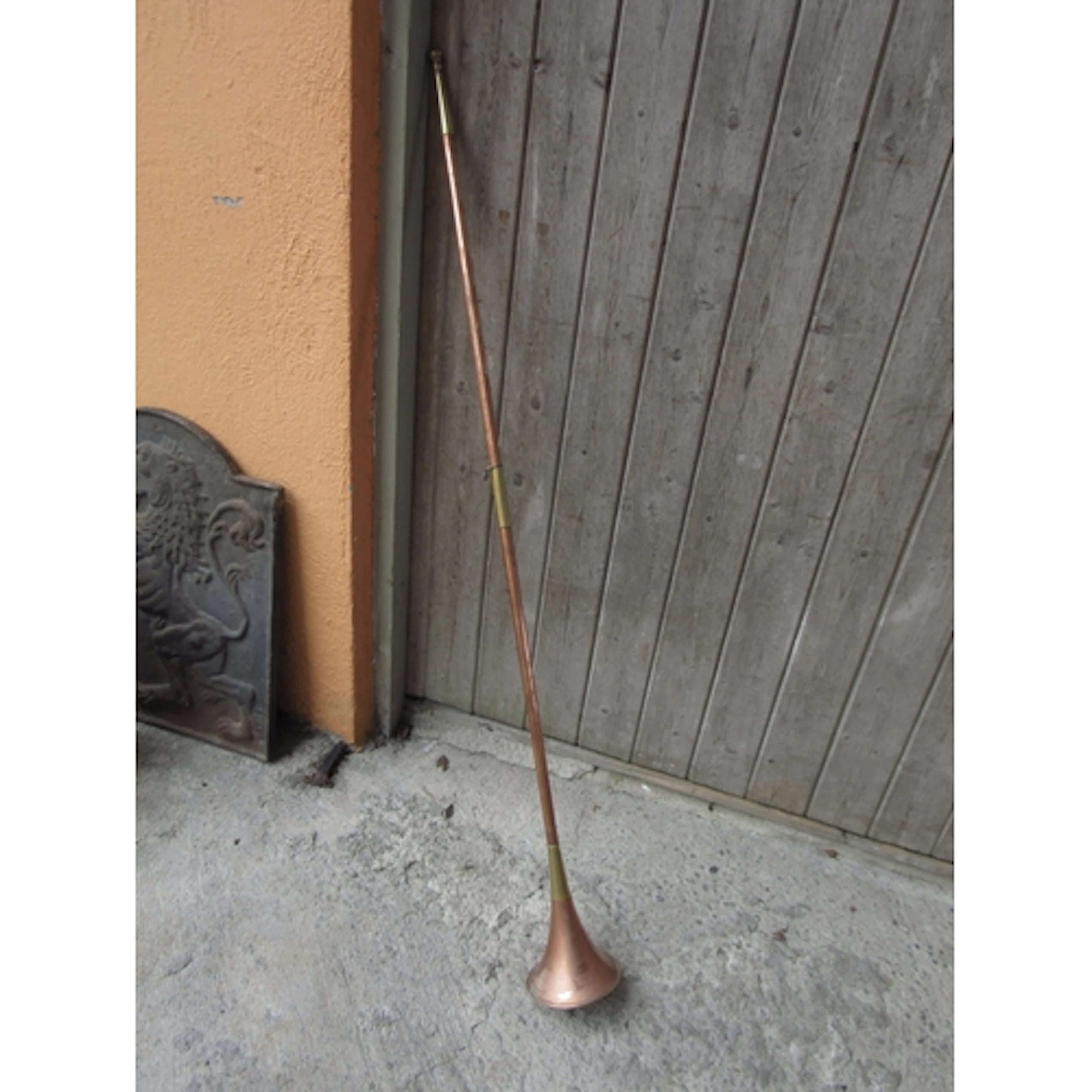 Antique Full Size Hunting Horn Approximately 5ft 4 Inches Lo...