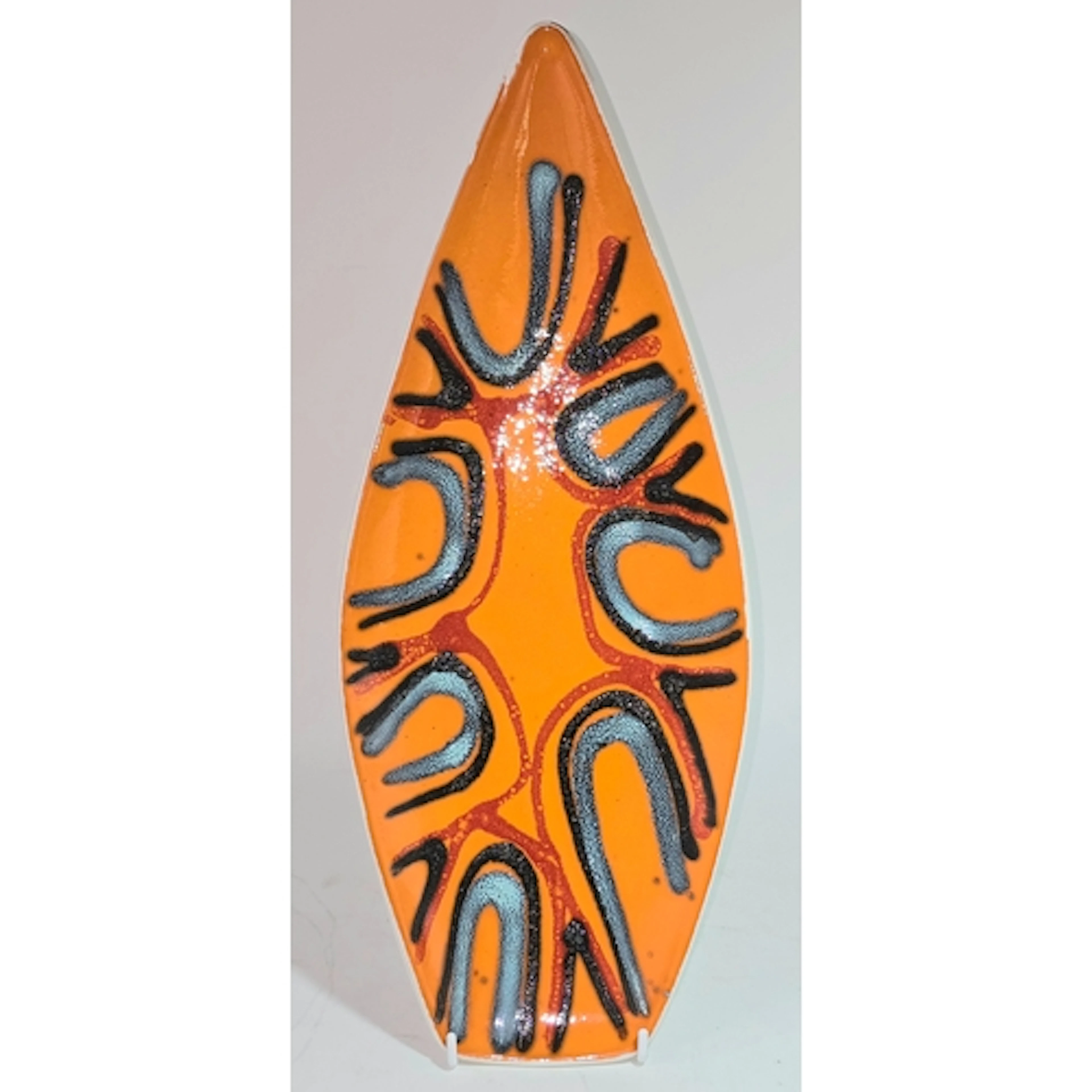 Poole Pottery shape 82 Delphis spear dish decorated by Marga...