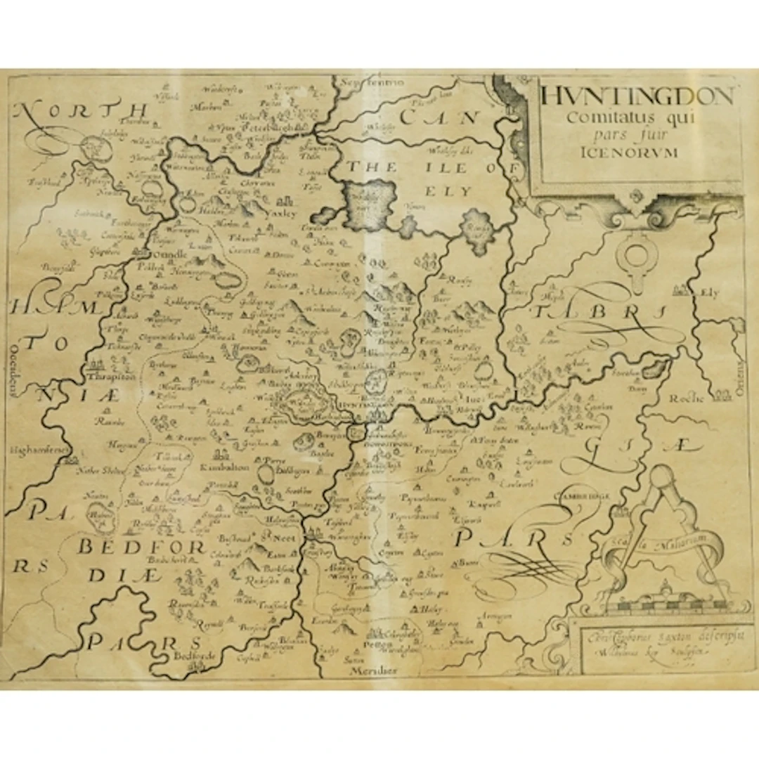 Saxton/Kip - Huntingdonshire, 'Huntingdon Comitatus qui pars...