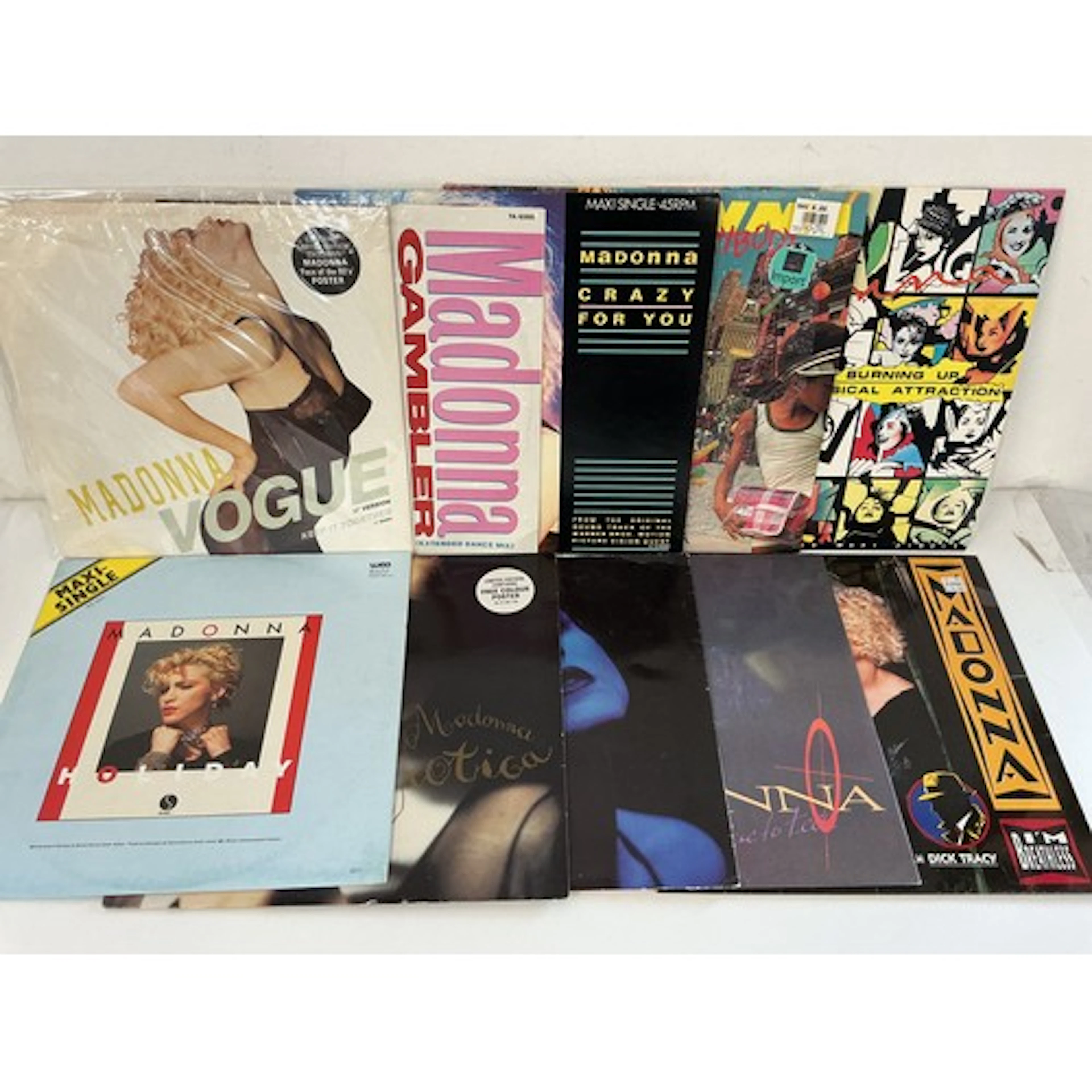 Twenty Madonna 12” singles including Crazy For You, Vogue, W...