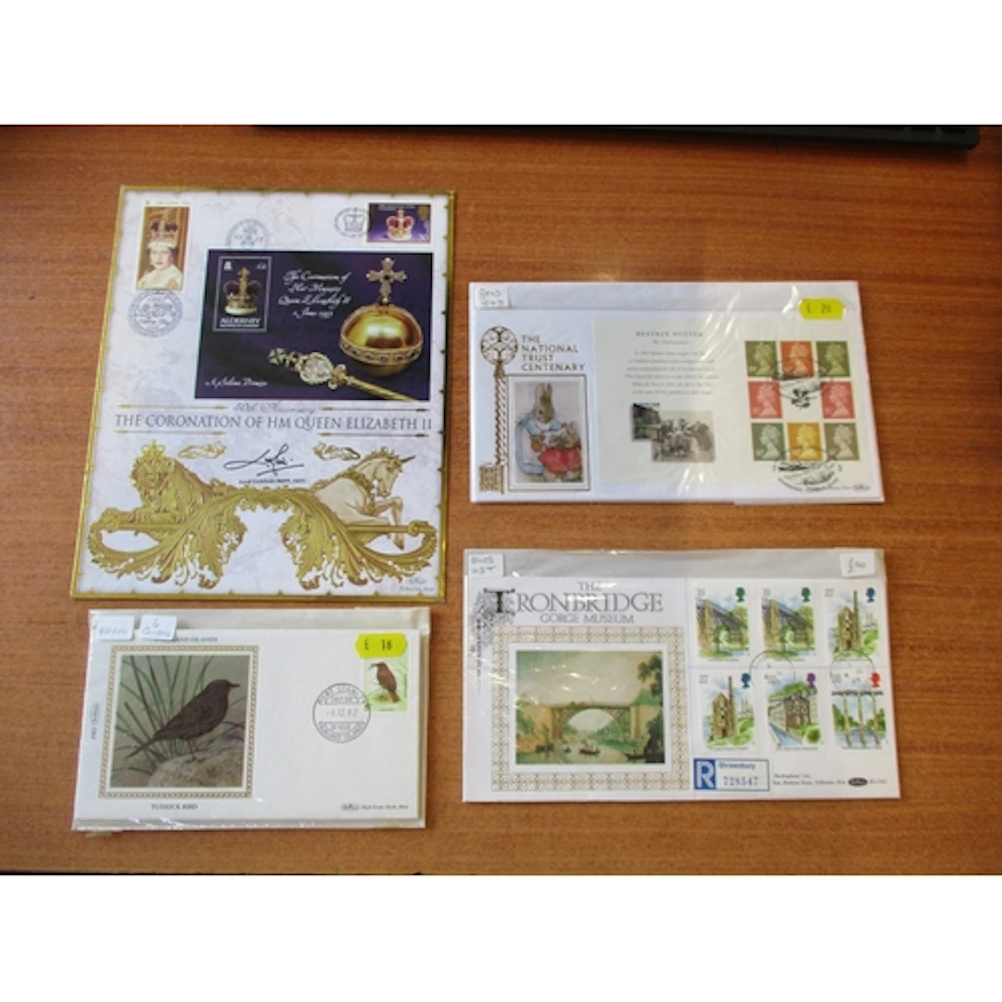 FDC large unsorted accumulation of Benhams incl Silks, Gold ...